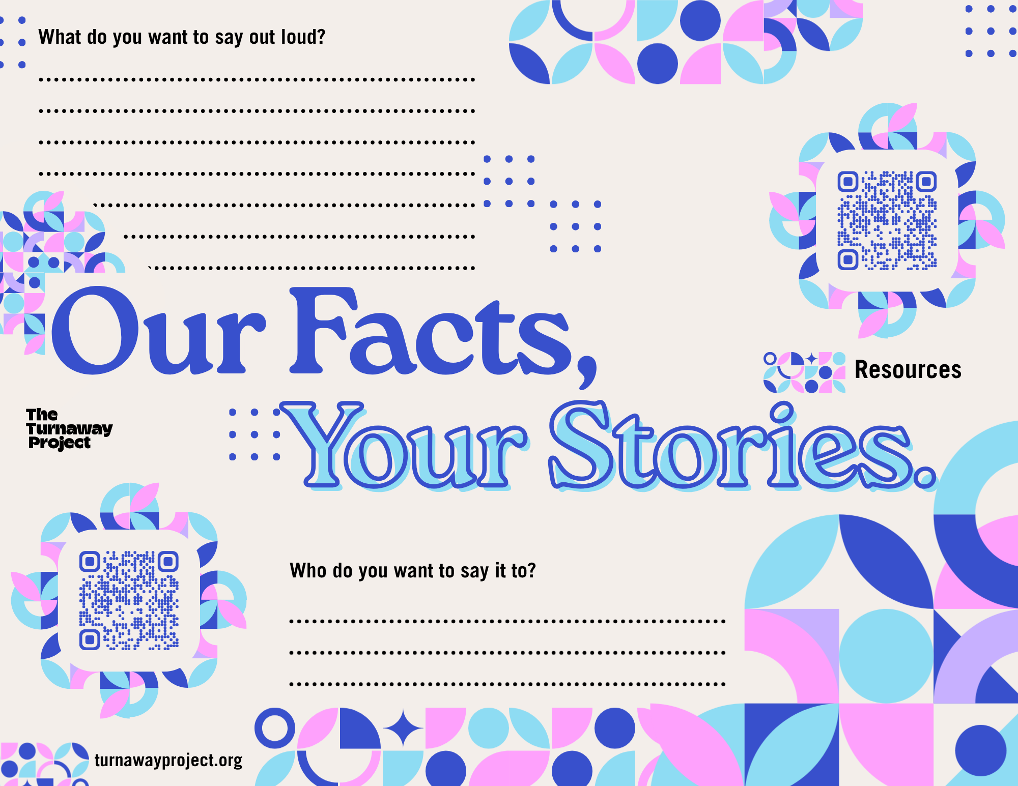 Our Facts, Your Stories: The Zine