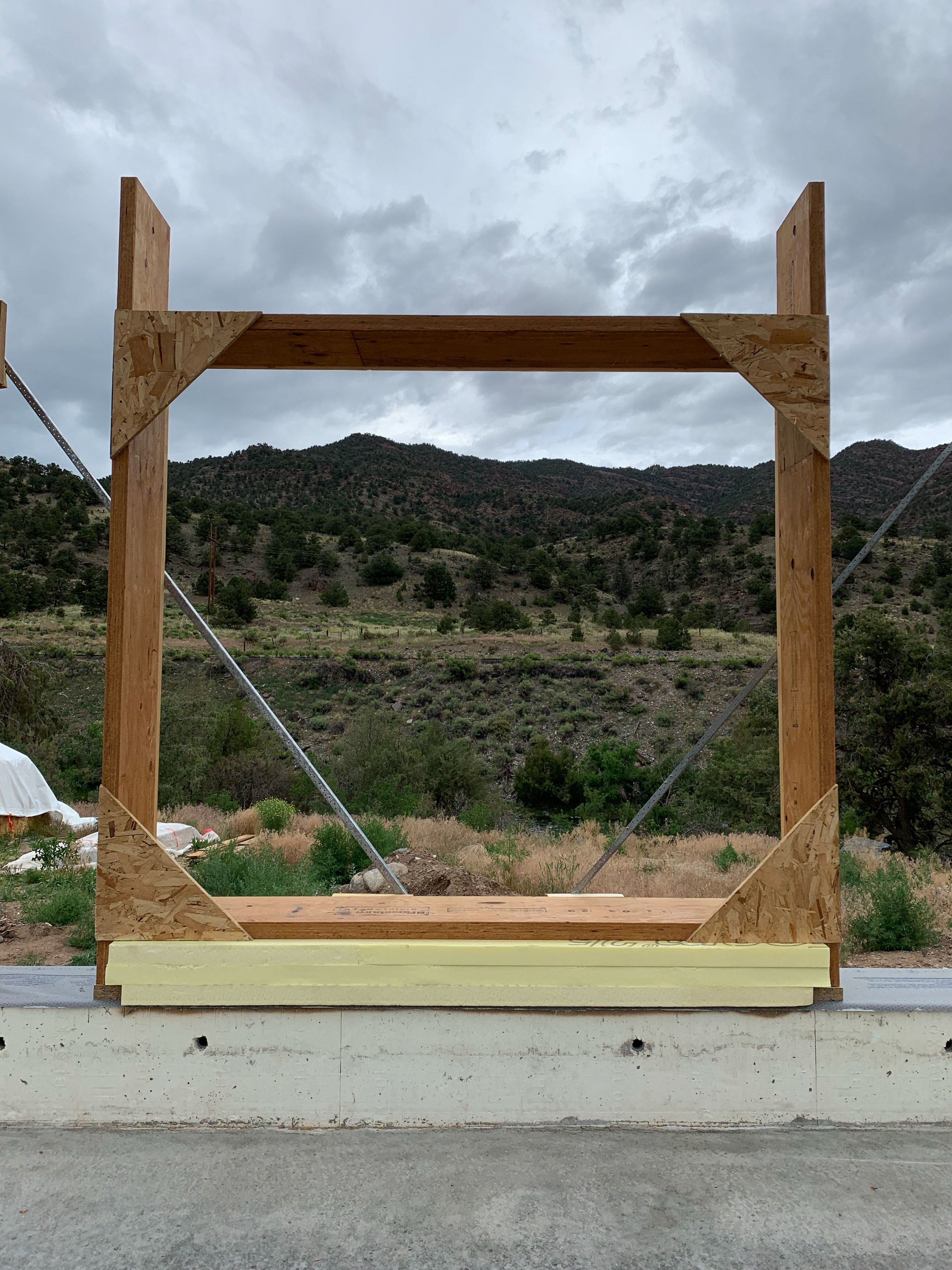 Window and Door Bucks in a Straw Bale Load Bearing House