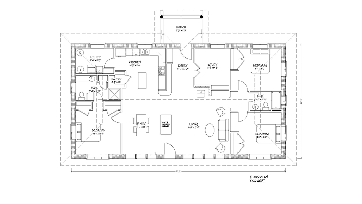 1900 sqft straw bale house floor plan.