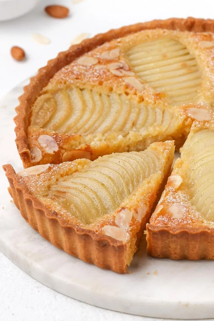 Pear Amandine Tart (Tarte Bourdaloue)