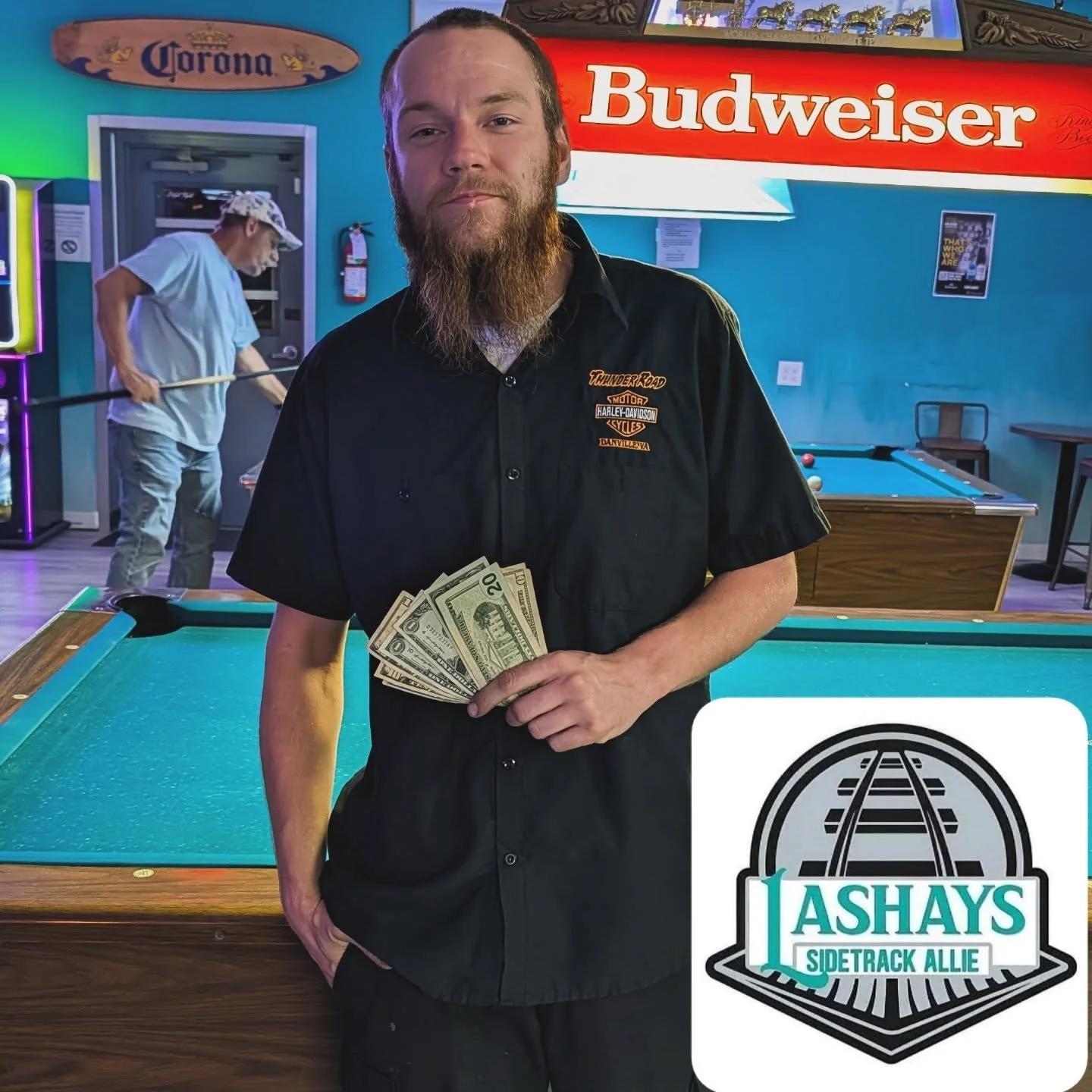 Say congratulations to Brendan, our Wednesday night pool tournament winner!