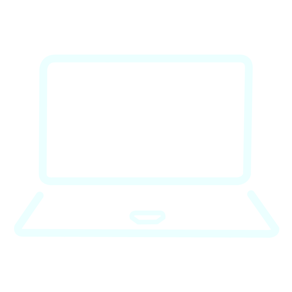 A drawing of a laptop to show that Studio 3 Elm designs websites on Squarespace so that clients can update their websites themselves.