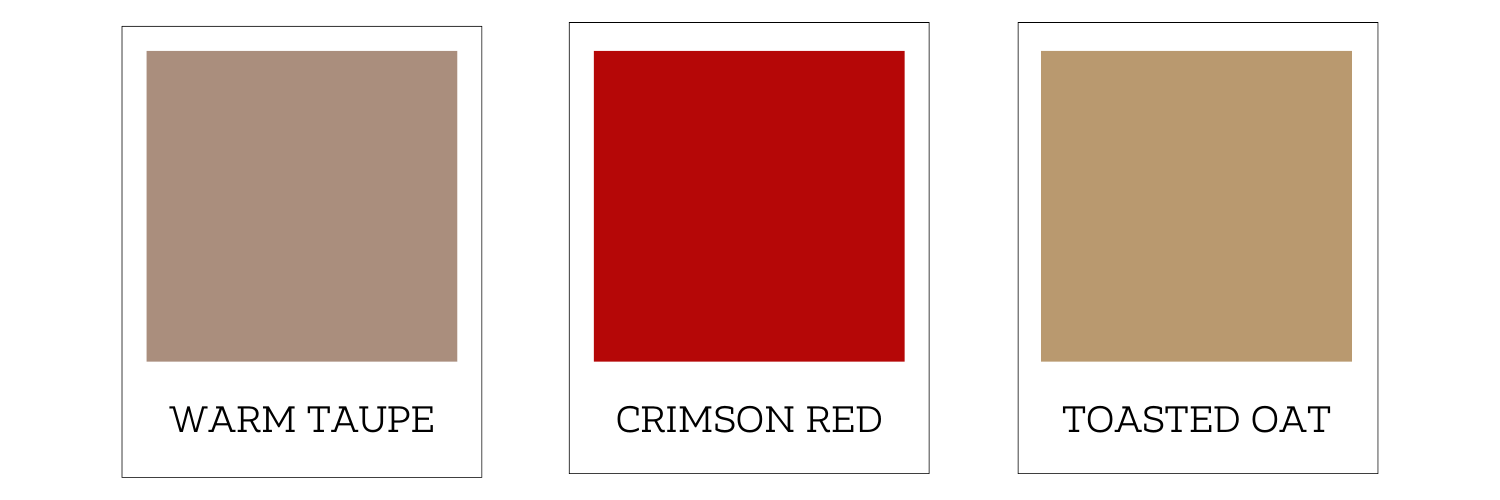The color palette selected by Studio 3 Elm for the small business branding for Finish FIrst Floors.