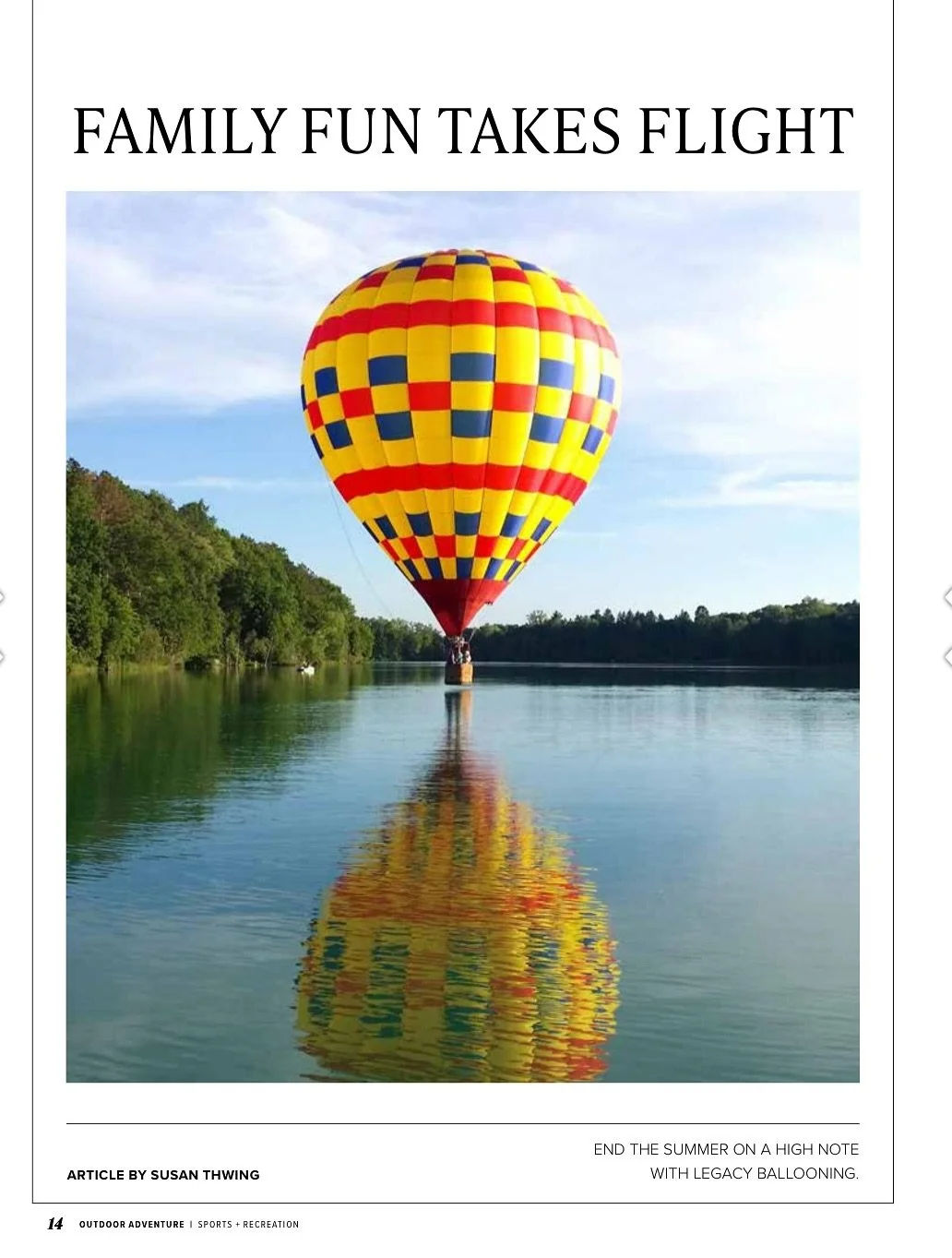 Check out the August issue of @west_bloomfield_citylifestyle for a story on @legacyballooning