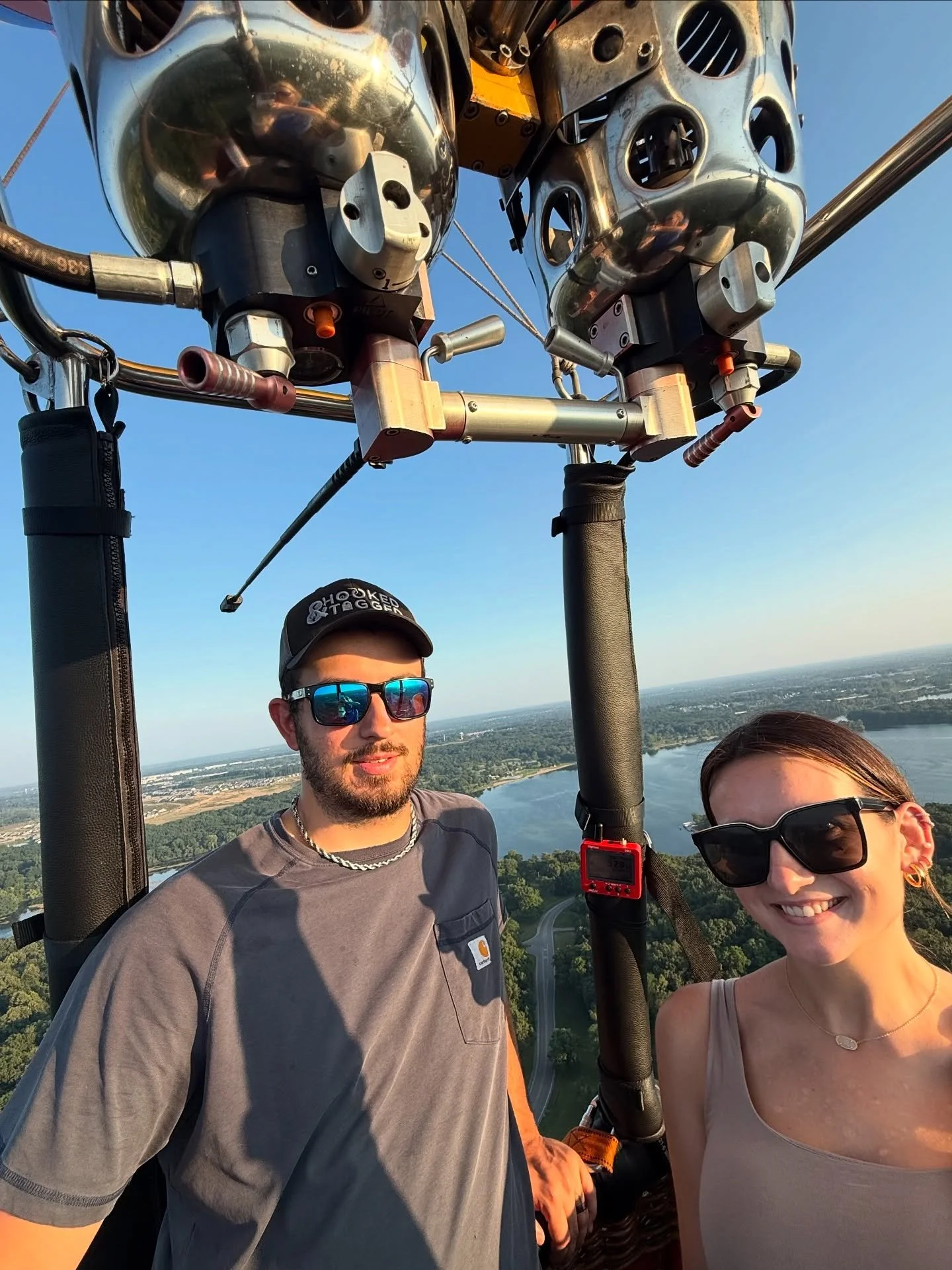 Last night, we took this brother and sister up for a gorgeous flight over Kensington and Milford last night to celebrate a birthday and college graduation.