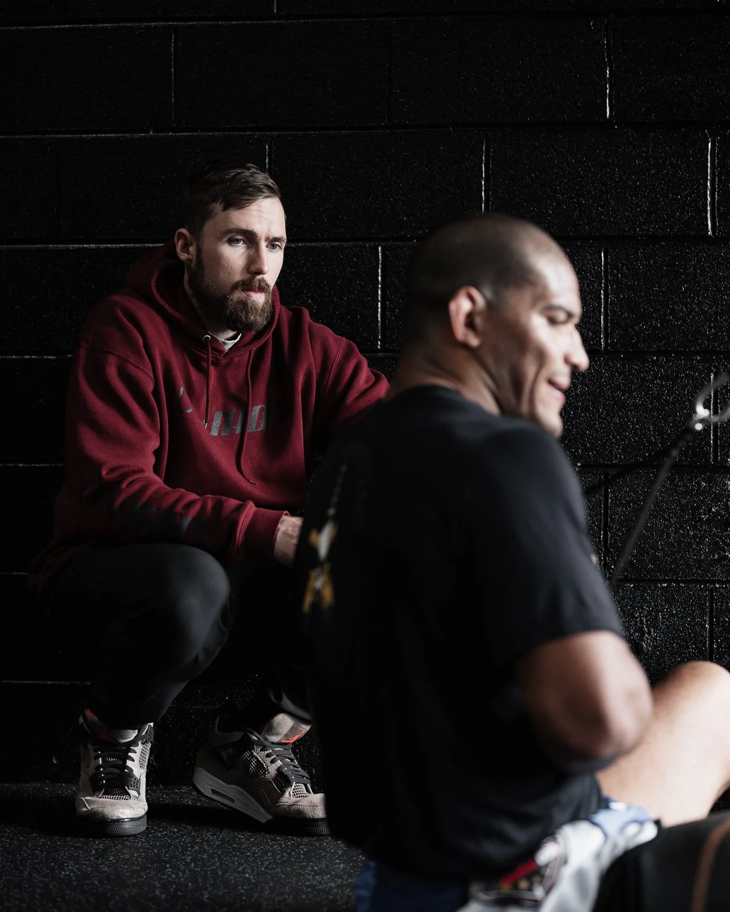 Nick Ridpath coaching a client one-to-one during a training session
