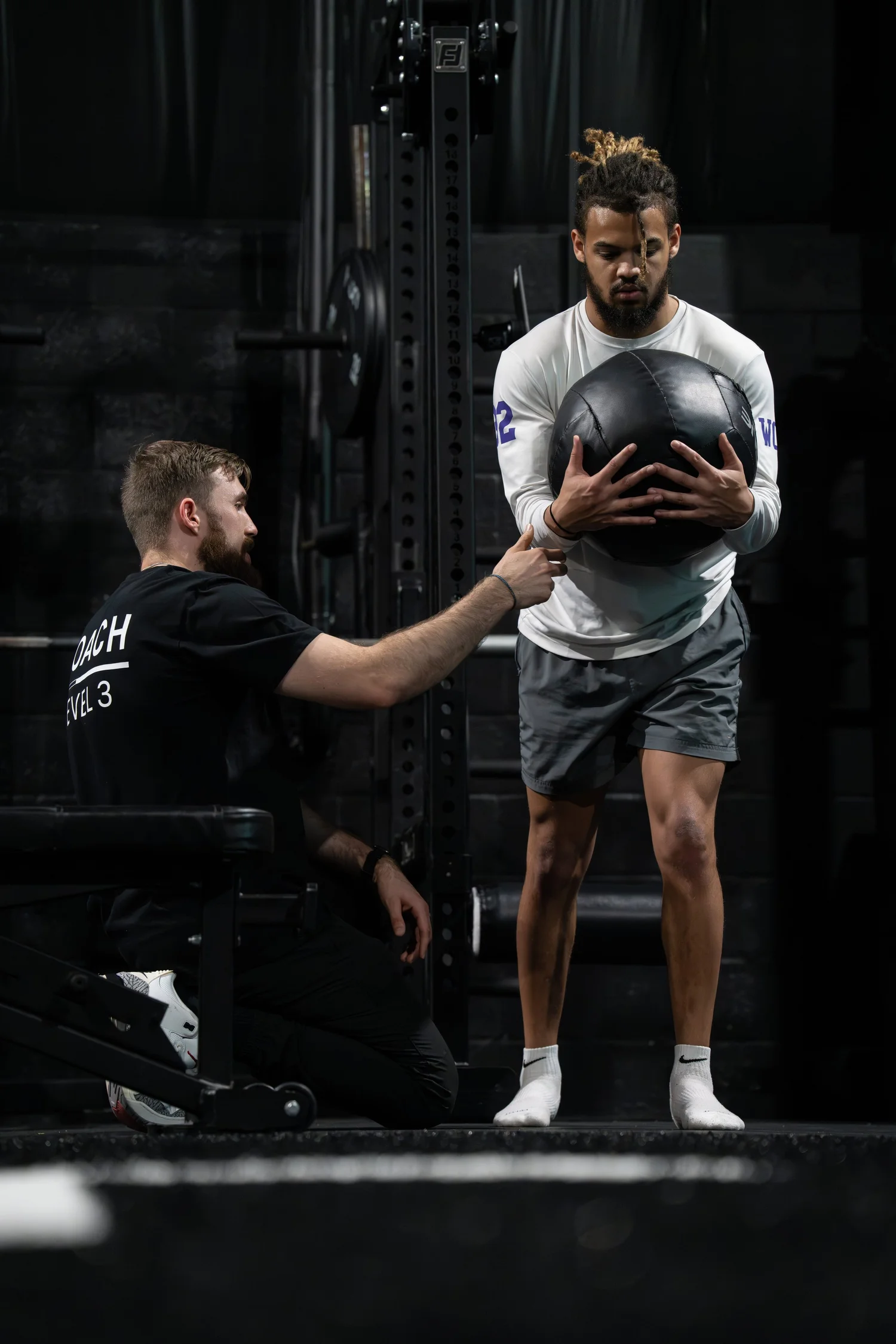 Nick Ridpath coaching an athlete