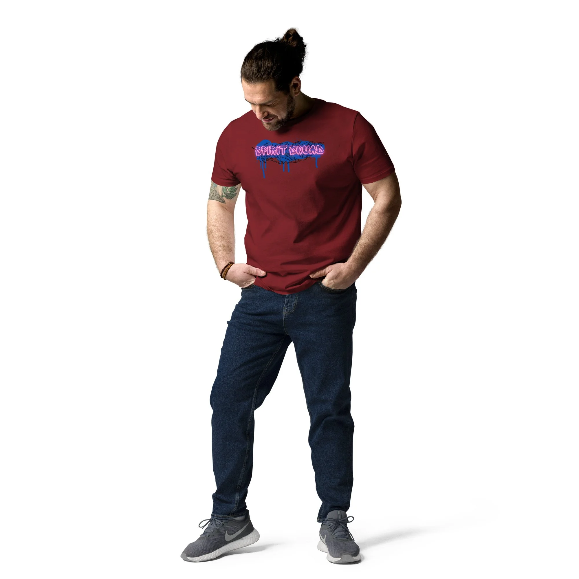 unisex-organic-cotton-t-shirt-burgundy-front-2-69a608ec89f65.jpg