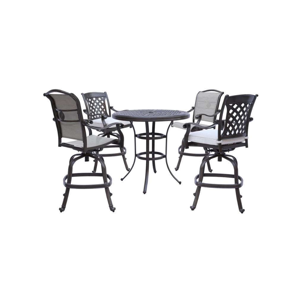 New Santa Teresa 5-Piece Counter Height Dining Set
