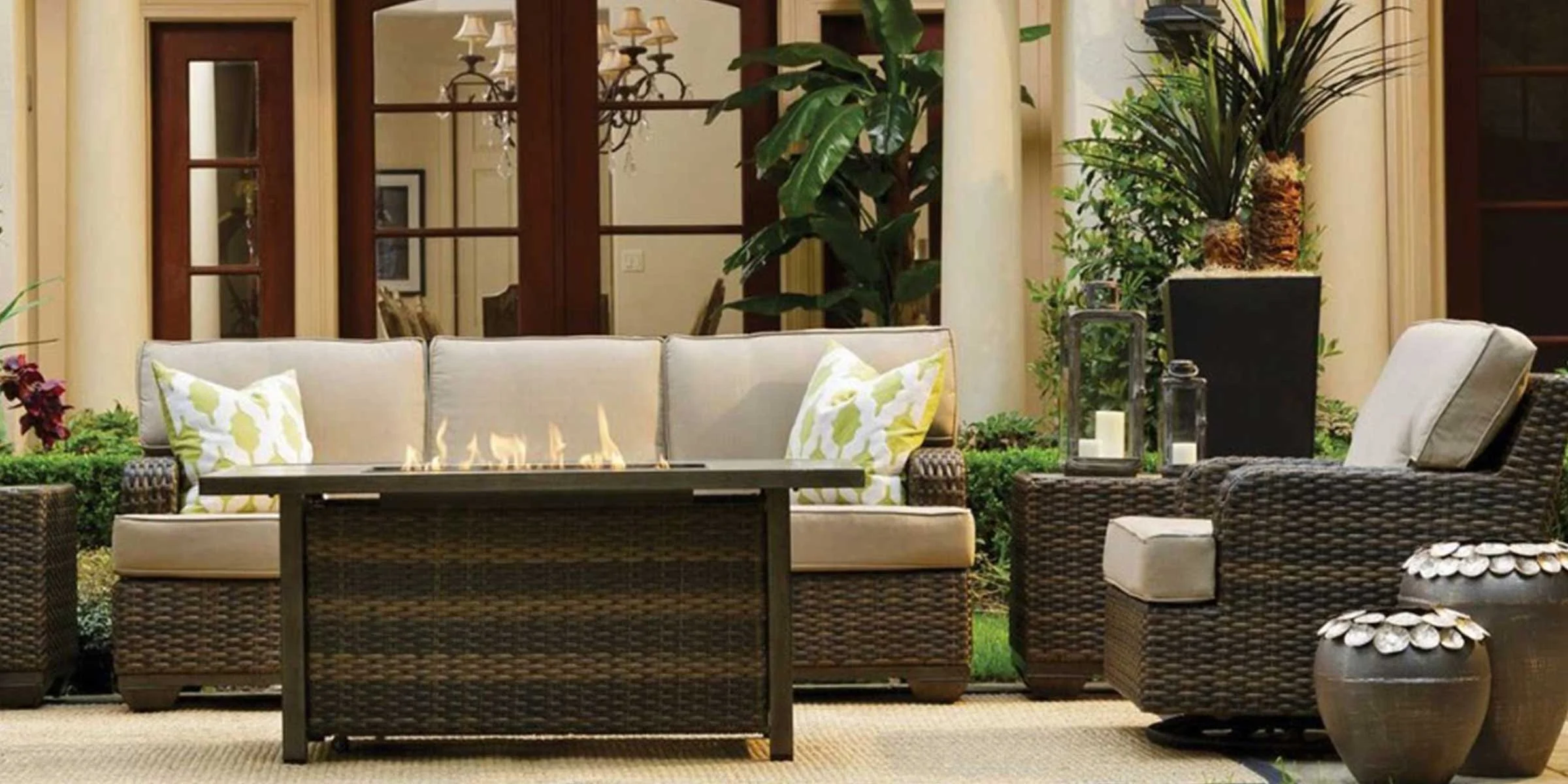 IT'S FALL! ADD A OUTDOOR GAS FIRE TABLE TO YOUR PATIO FURNITURE