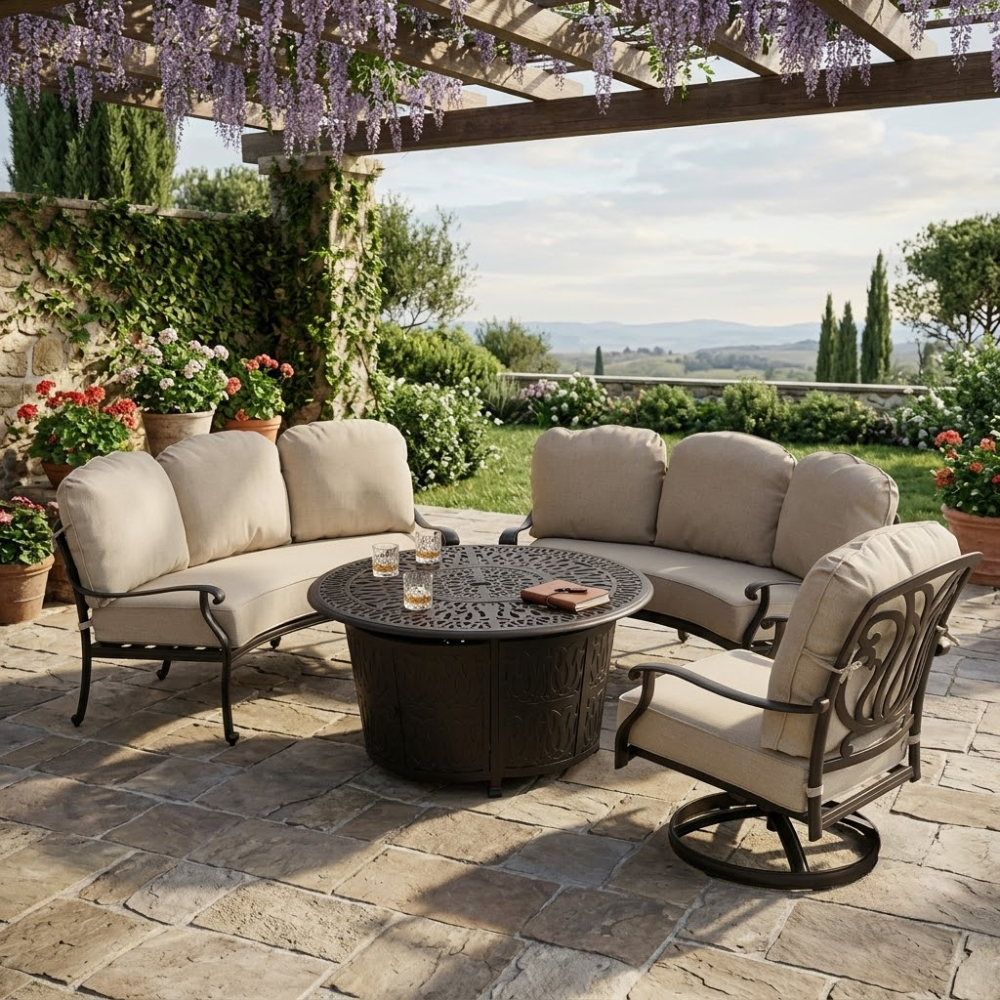 Geneva 4-Piece Firepit Chat Set