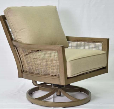 Marin Swivel Rocker Club Chair with Cushion