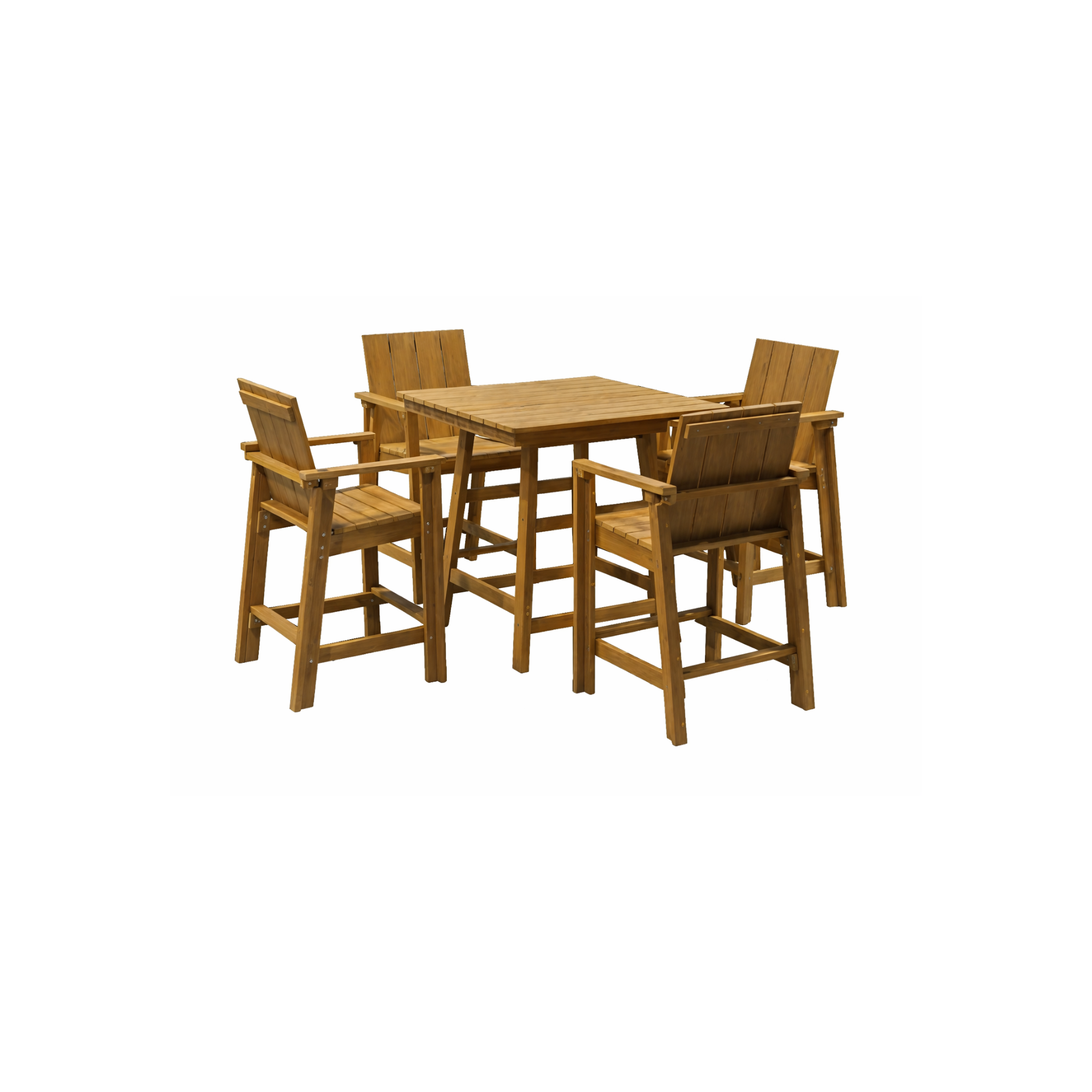 HDPE 5-Piece Counter Height Dining Set
