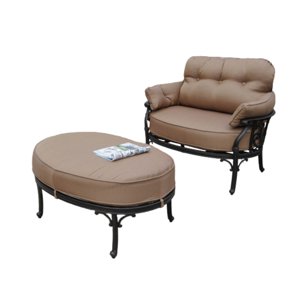 New Geneva Cuddle Chair and Ottoman