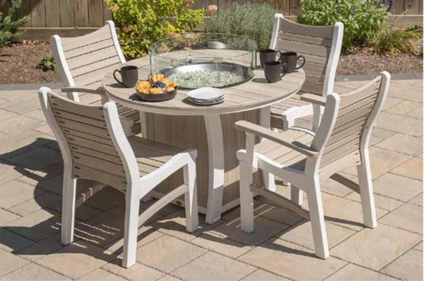 Ocean Isle 5-Piece Round Fire Pit Set