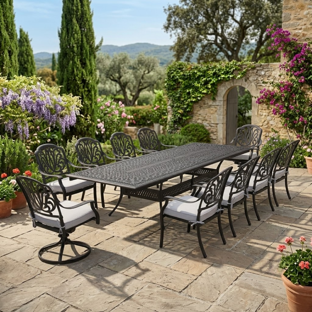 Geneva 11-Piece Outdoor Dining Set