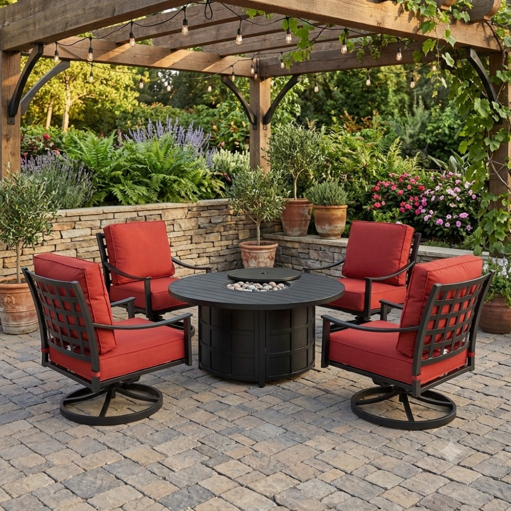 Presidio 5-Piece Fire Pit Set
