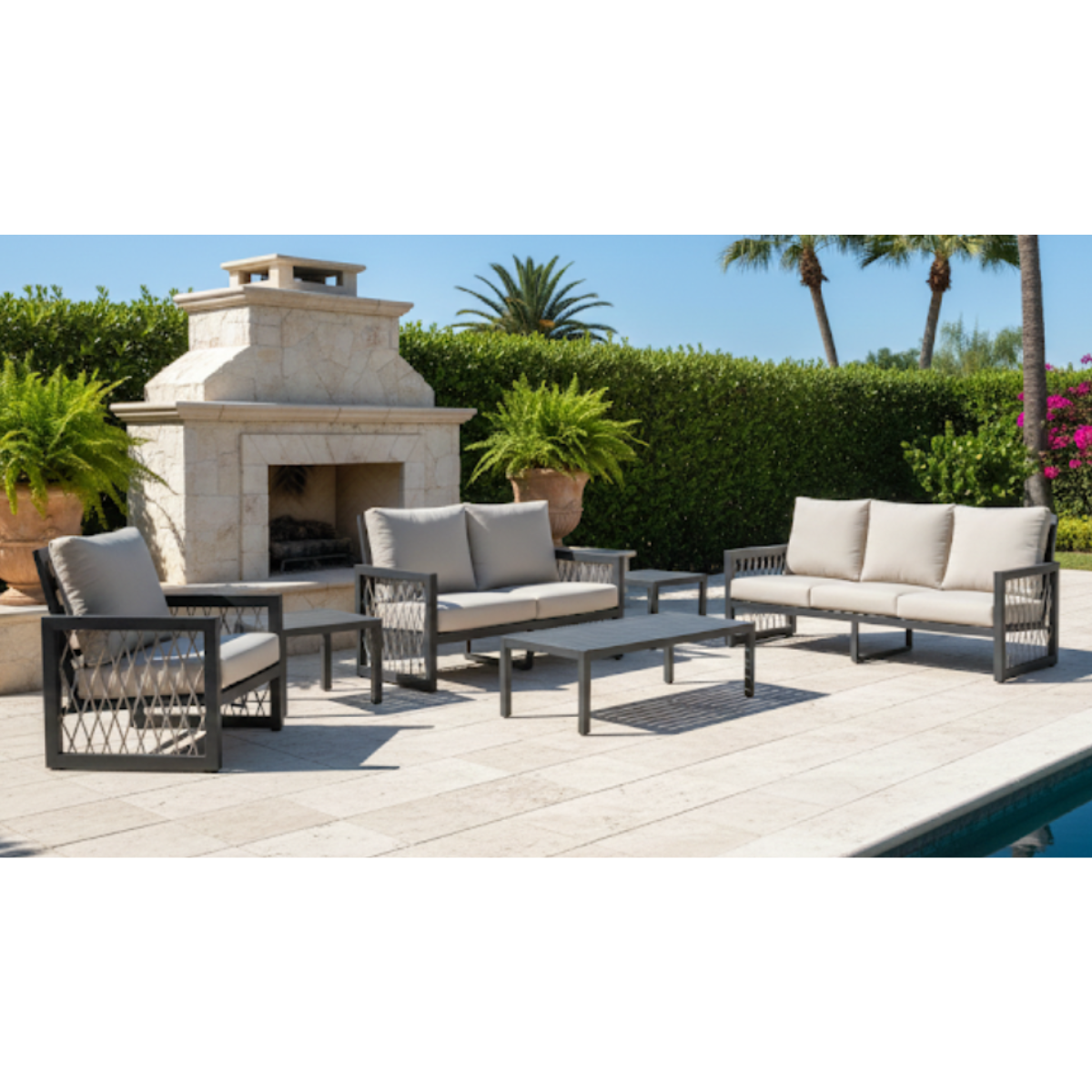 Monaco Luxe 5-Piece Seating Set / SKU: SF - 310 / 138 SETS / $1,944 DDP
