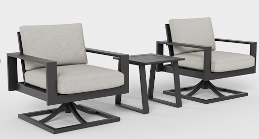 Matera 3-Piece Swivel Chat Set