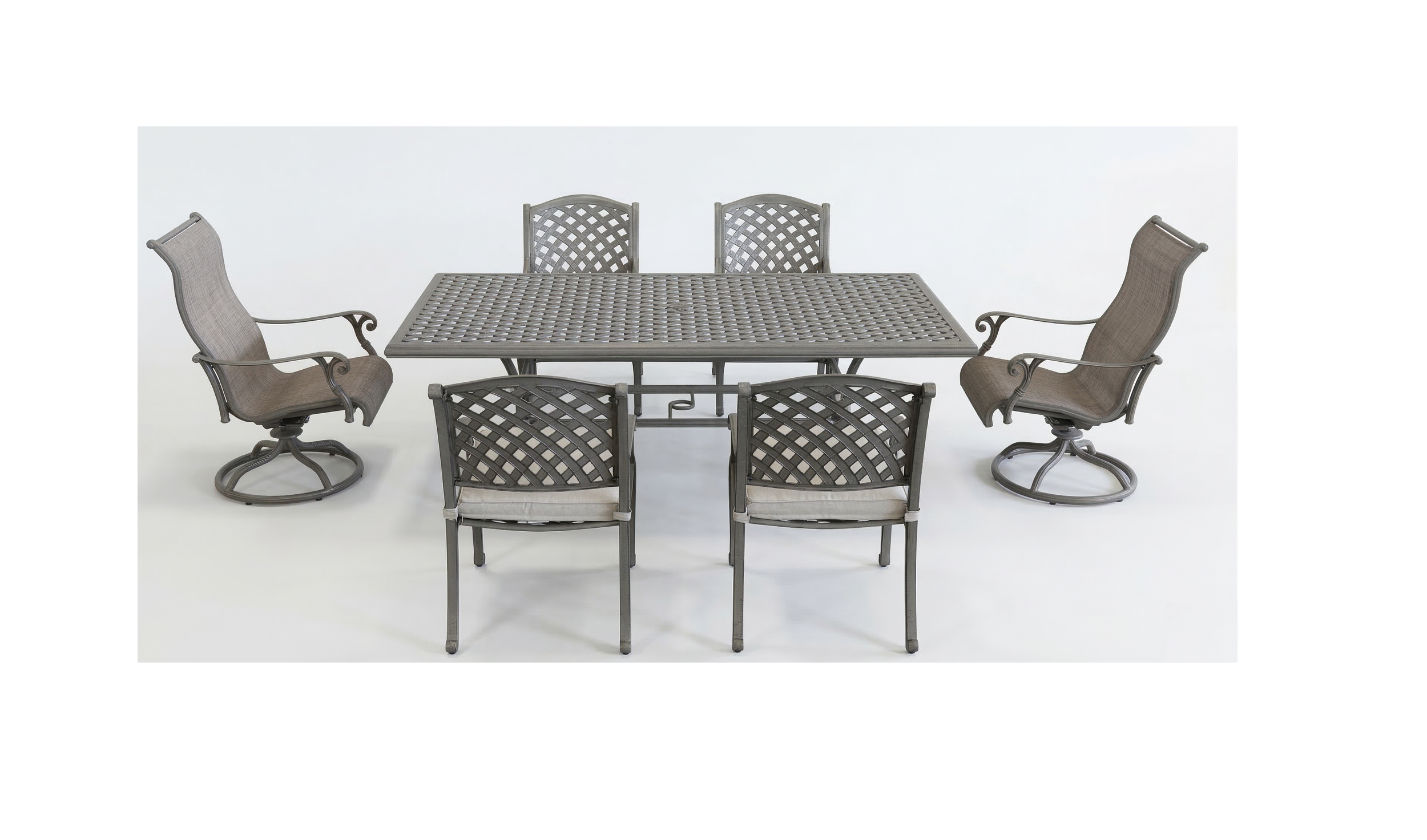Macan 7-Piece Rectangular Dining Set