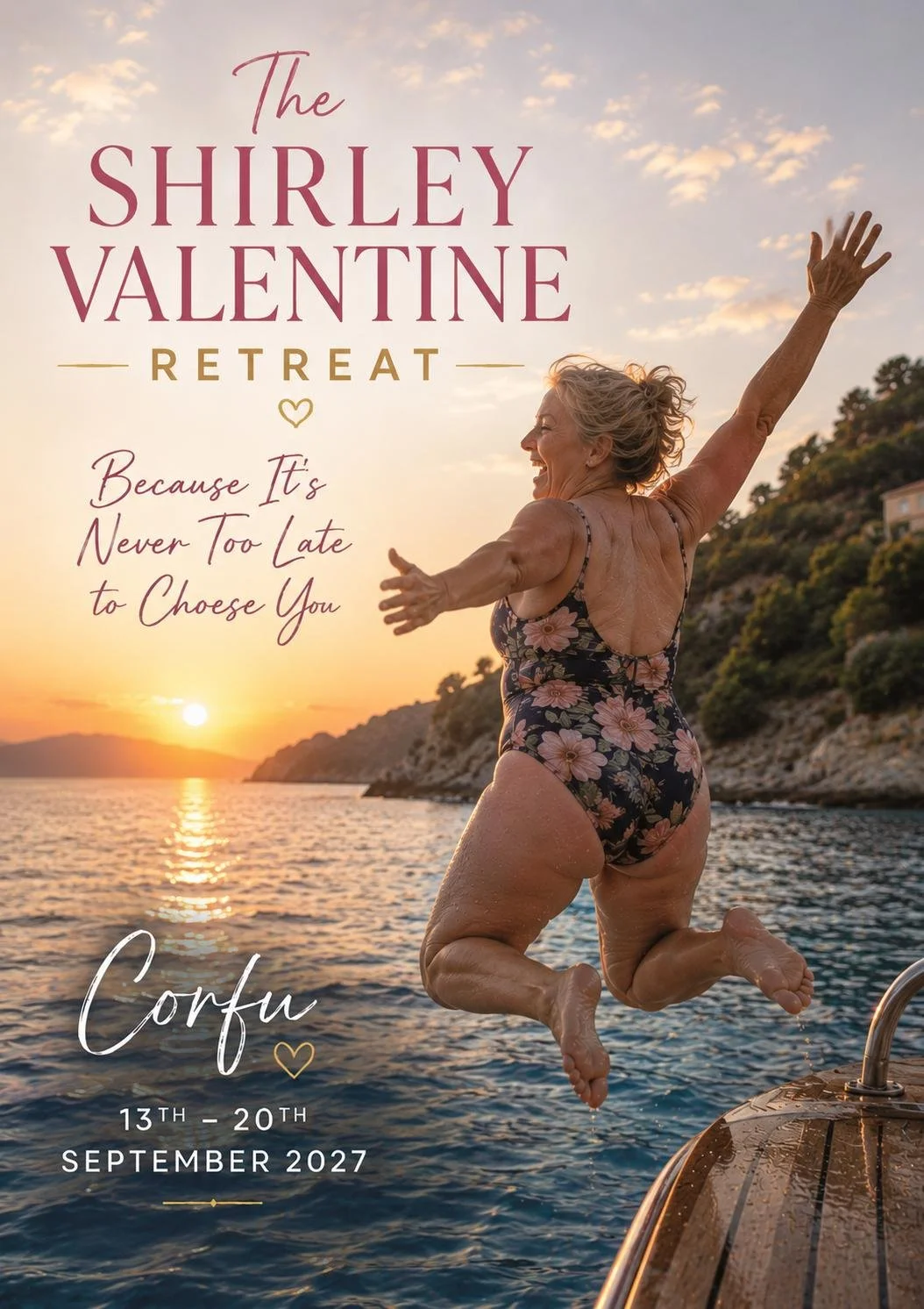 The Shirley Valentine Retreat ~ £250 Deposit Payment