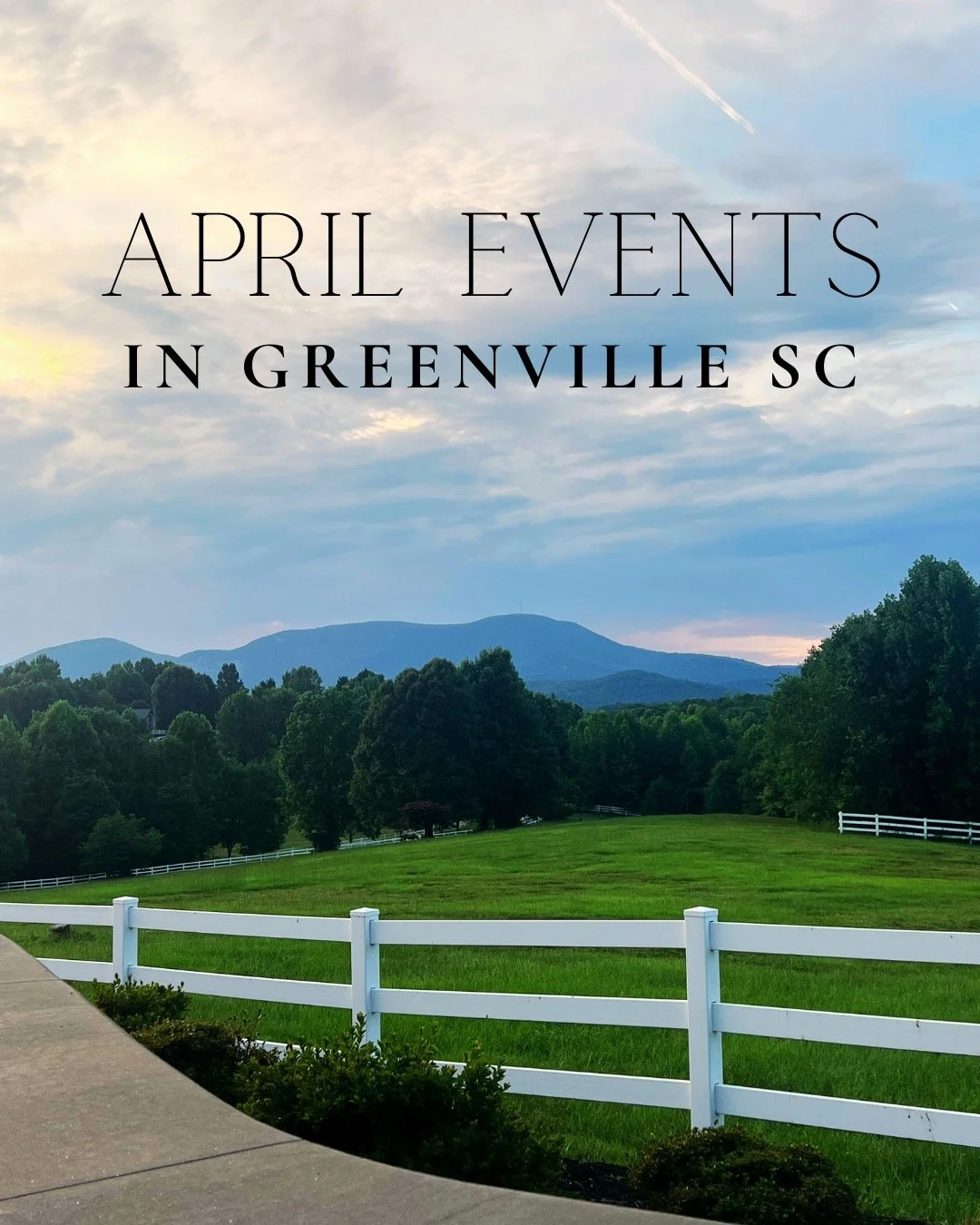 "Spring is in full swing, and Greenville is packed with must-attend events this April! 🌸✨

From Downtown Alive to the Mutt Strut, SC Comicon, and euphoria Spring Fest&mdash;there&rsquo;s something for everyone! 🎉🐶🍻

Mark your calendars and d