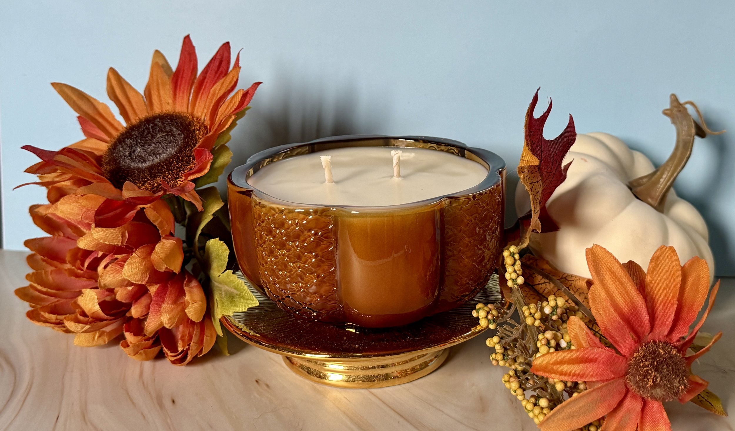 Vintage Pumpkin Candle