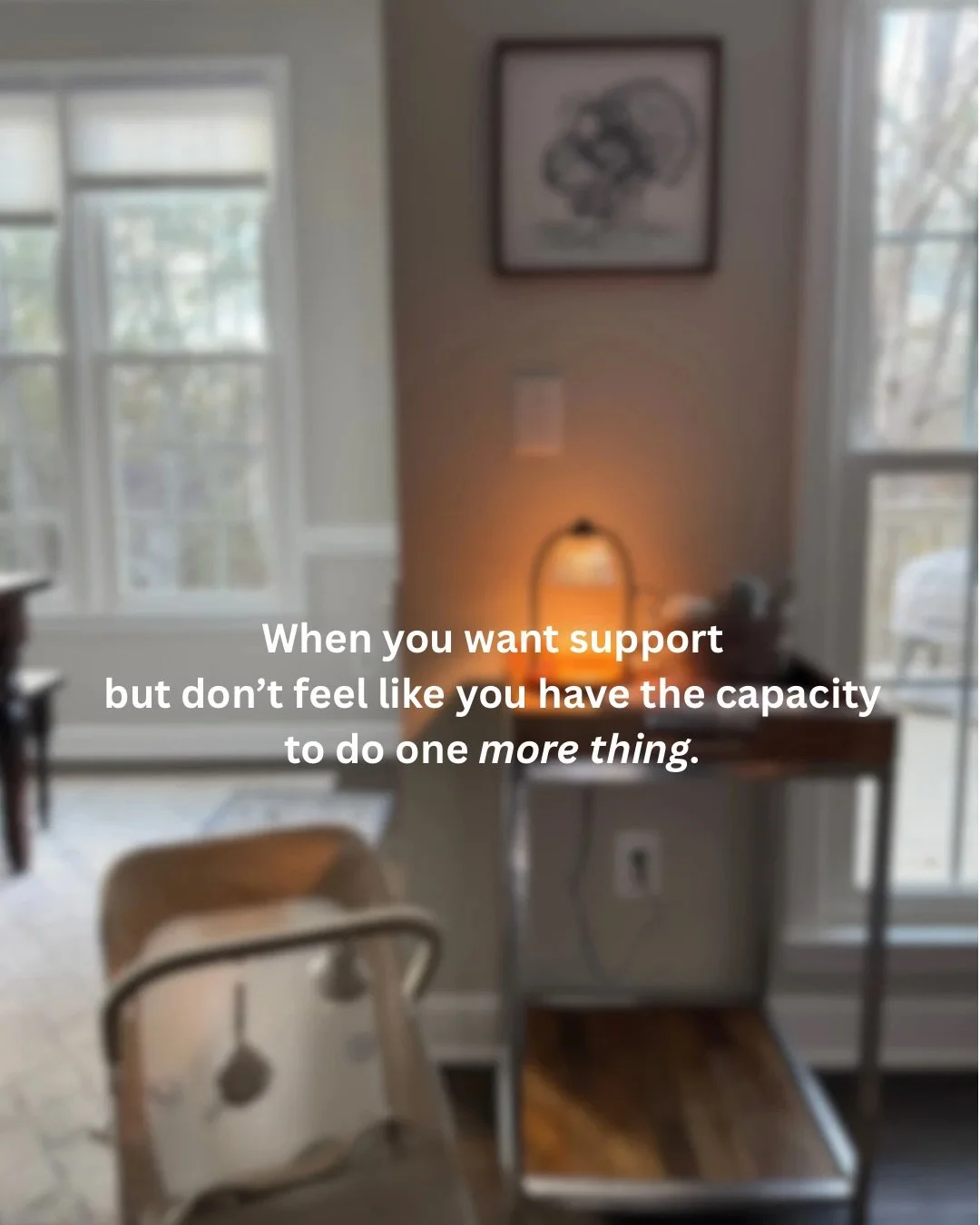 If you&rsquo;re needing support but don&rsquo;t feel like you have the capacity to add one more thing, this space was created with you in mind.

Learn more about Known Motherhood at the link in my bio.