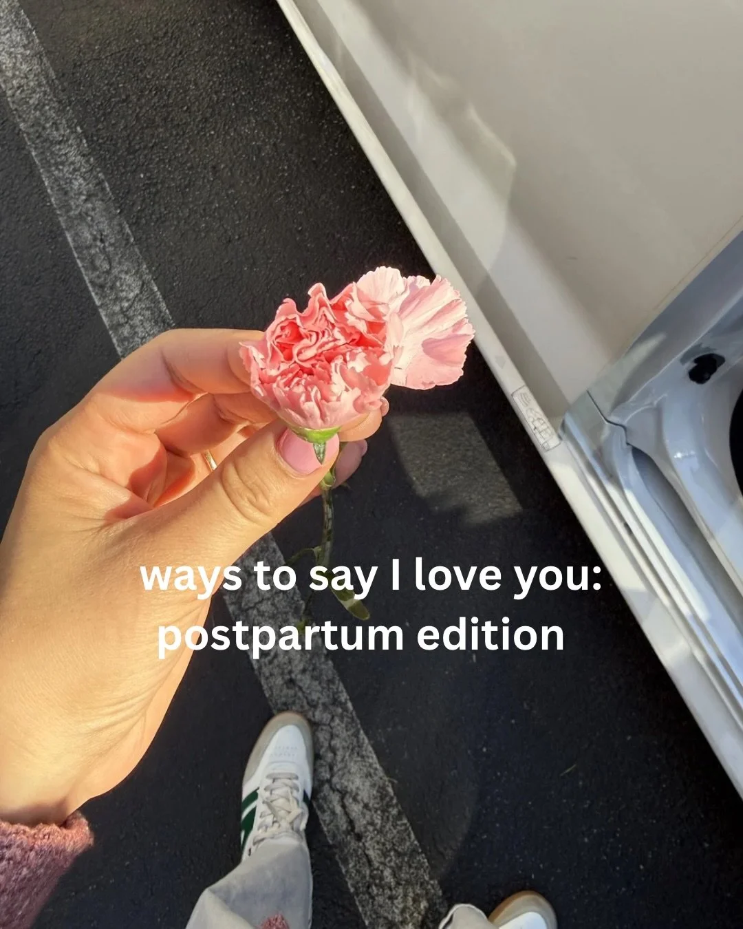 Ways to say I love you &mdash; postpartum edition.🤍

Moms, what would you add? 

If you&rsquo;re looking for support in this season, Known Motherhood is a therapist-led, faith-rooted support group for postpartum moms.

You don&rsquo;t have to do pos