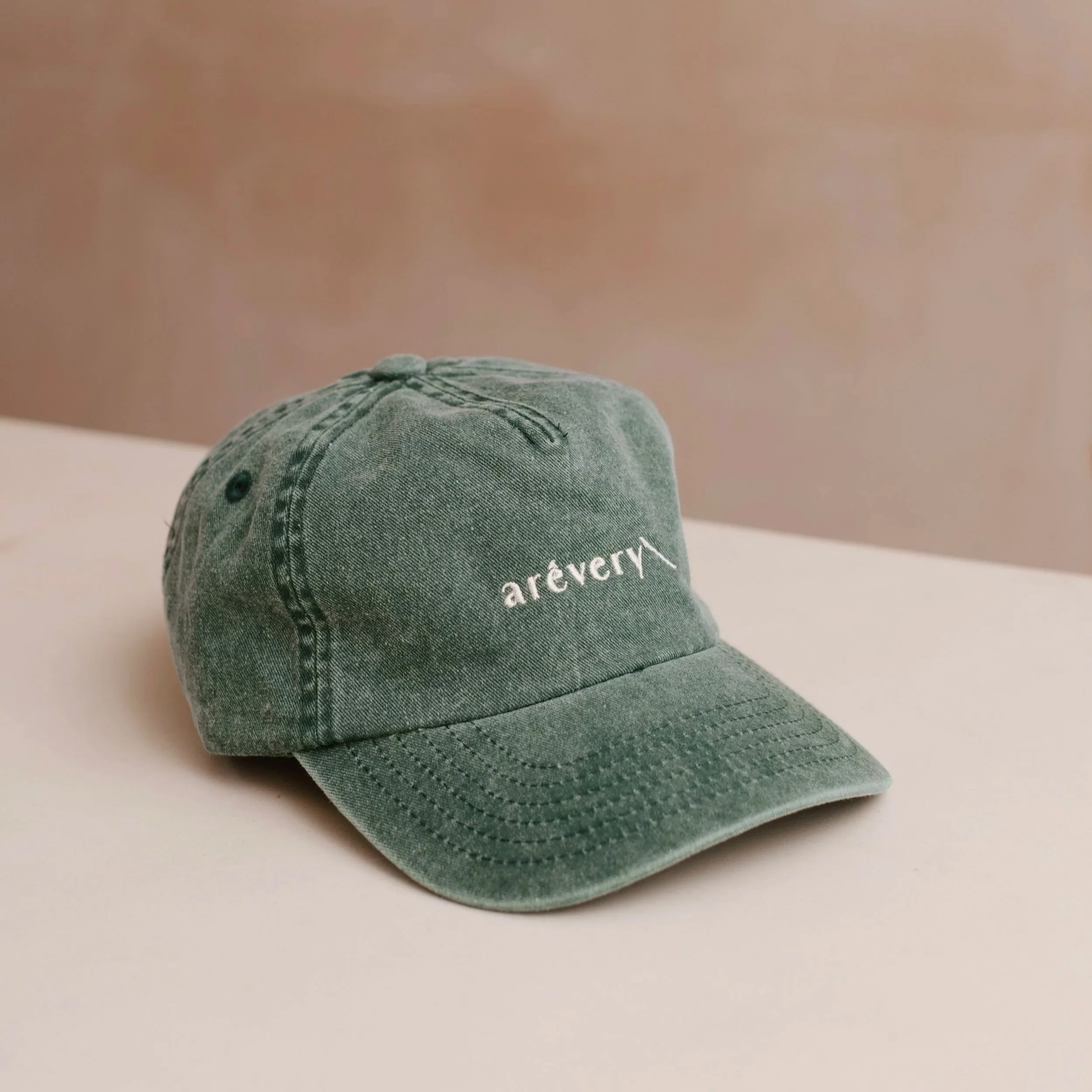 "arêvery" Washed Green Cap