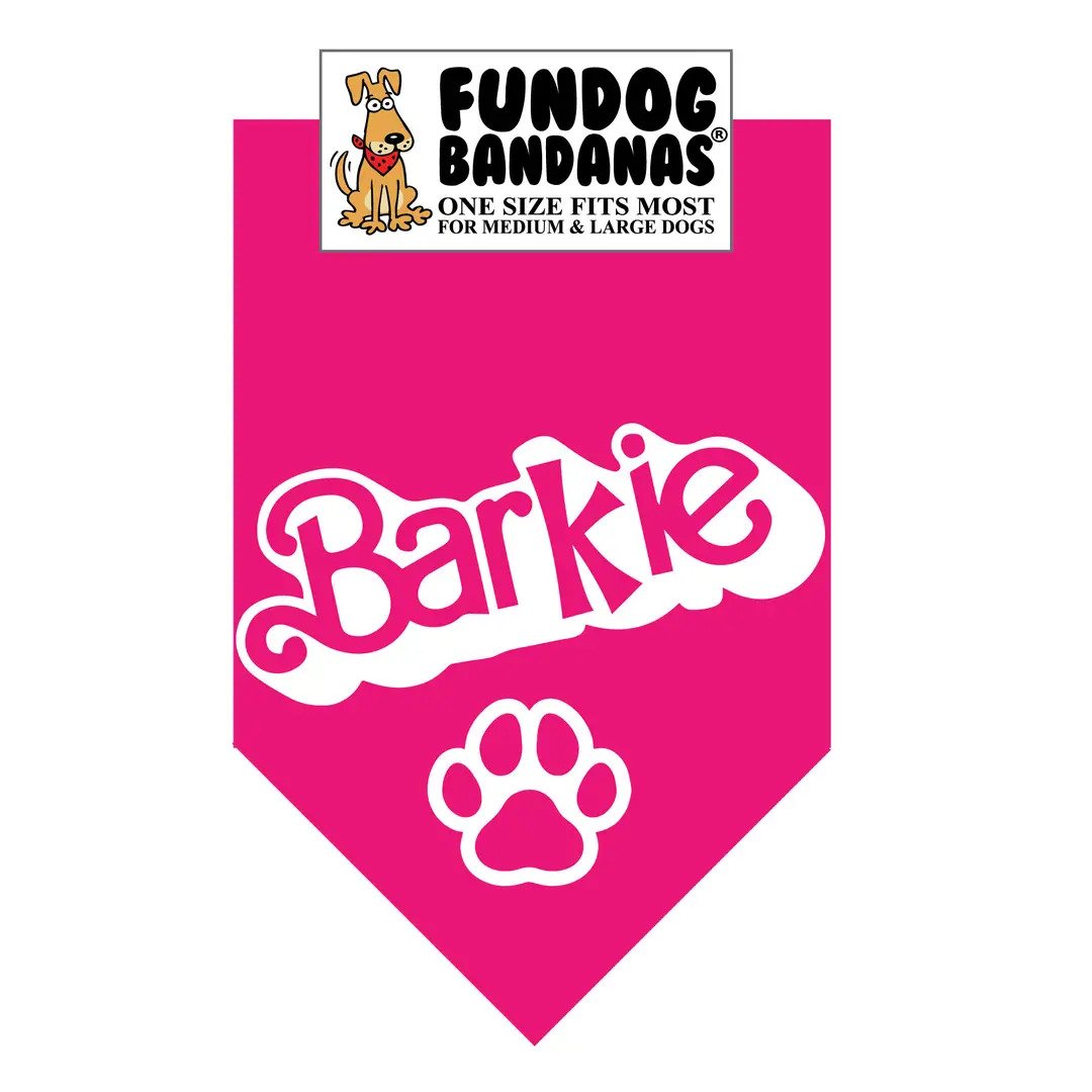 Dog Bandana - Barkie (Barbie)