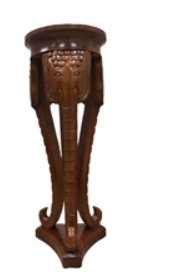 Pedestal de Madera con Marmol 36"