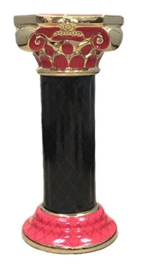 Pedestal Eleggua Rojo/Negro/Gold