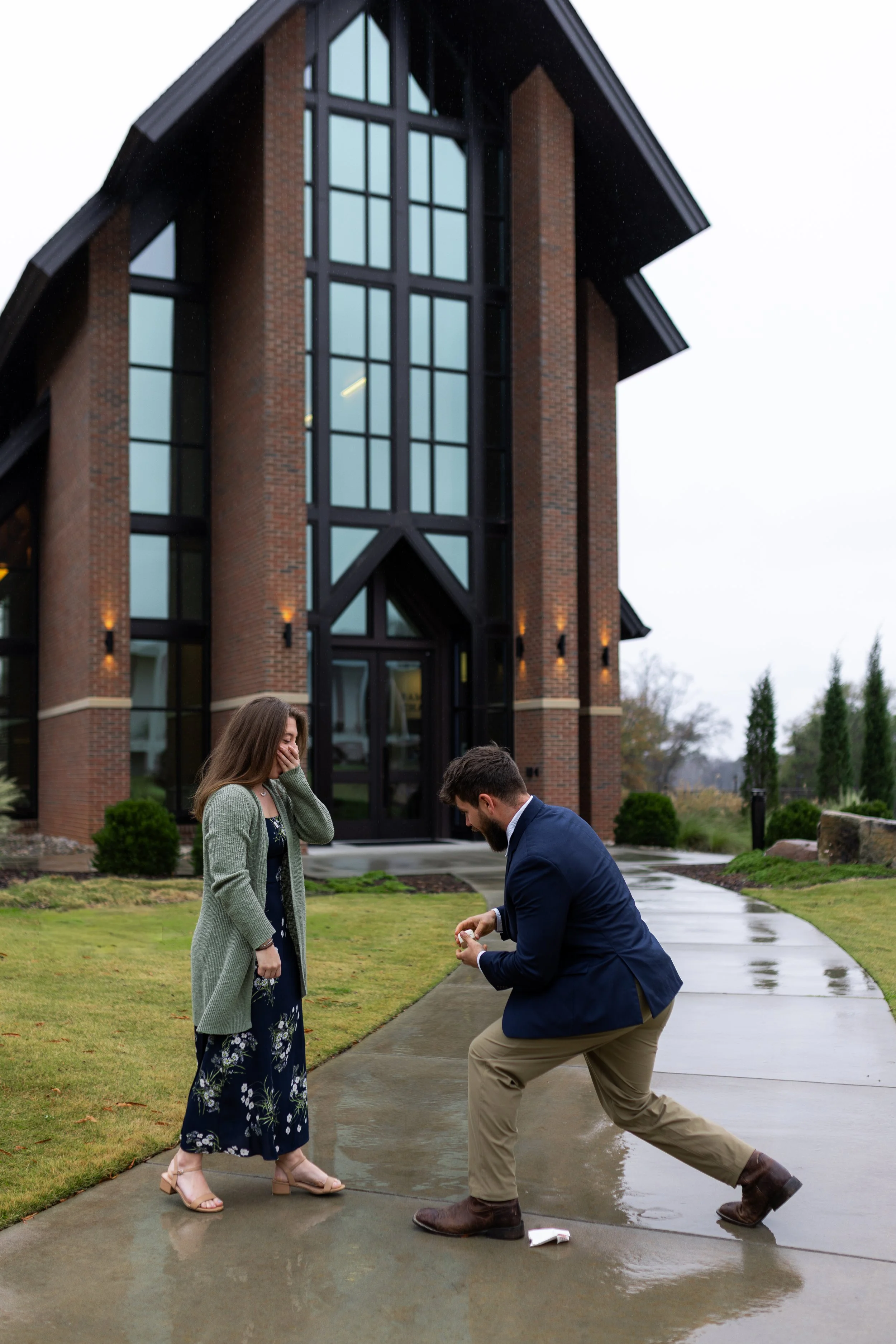 A Rainy-Day Pivot Proposal at Clemson: Chris &amp; Evan’s Engagement