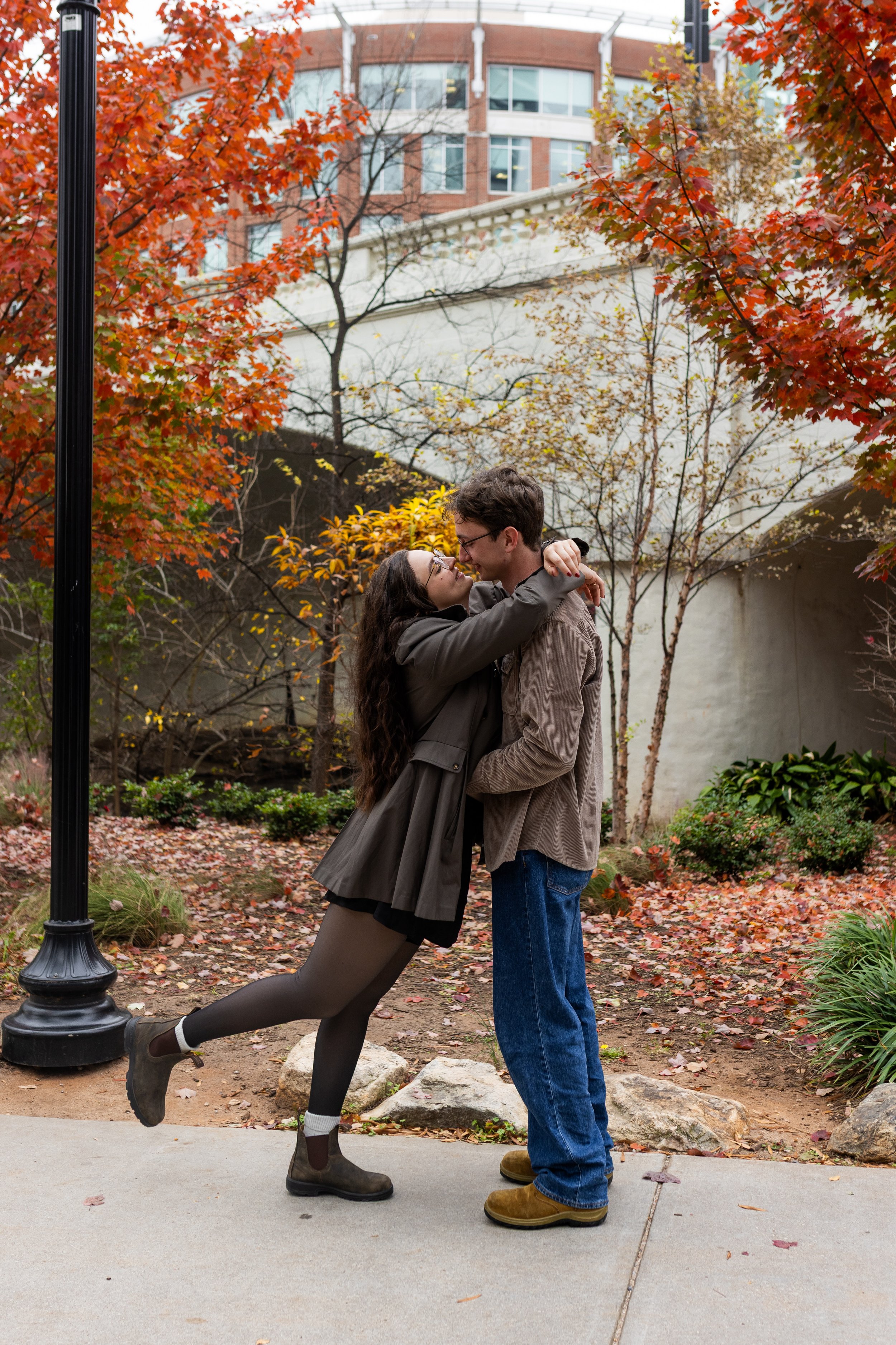 Long-Distance, Faith, and a First Trip to the States: Sarah &amp; Liam’s Downtown Greenville Couples Session