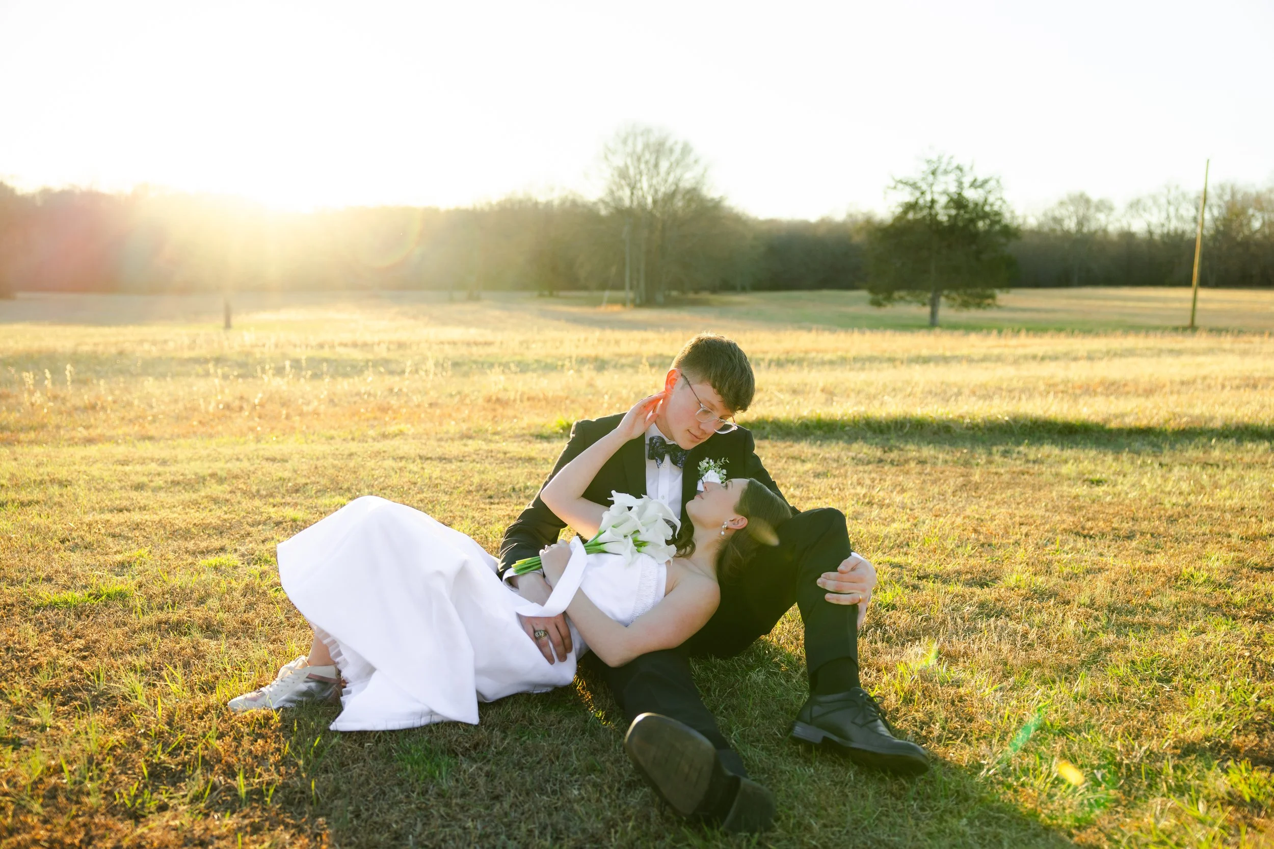 Sunset Couples Portraits at the Barn at Sitton Hill