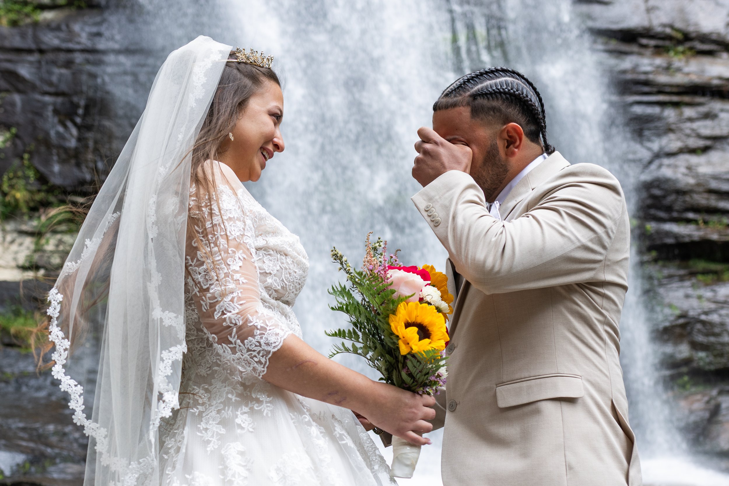 Elopement at Twin Falls in South Carolina