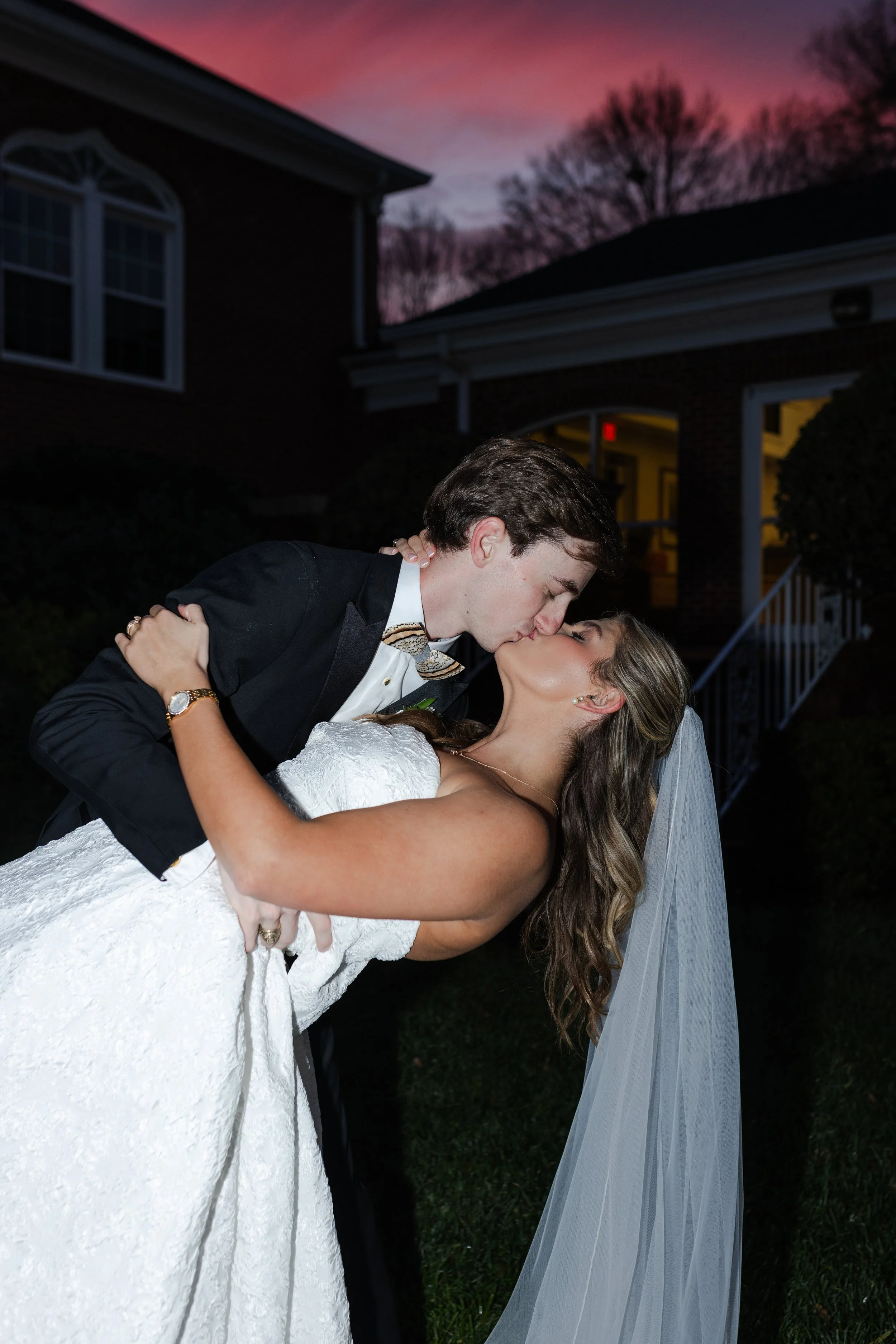 Beautiful Sunset Wedding Photos Upstate South Carolina