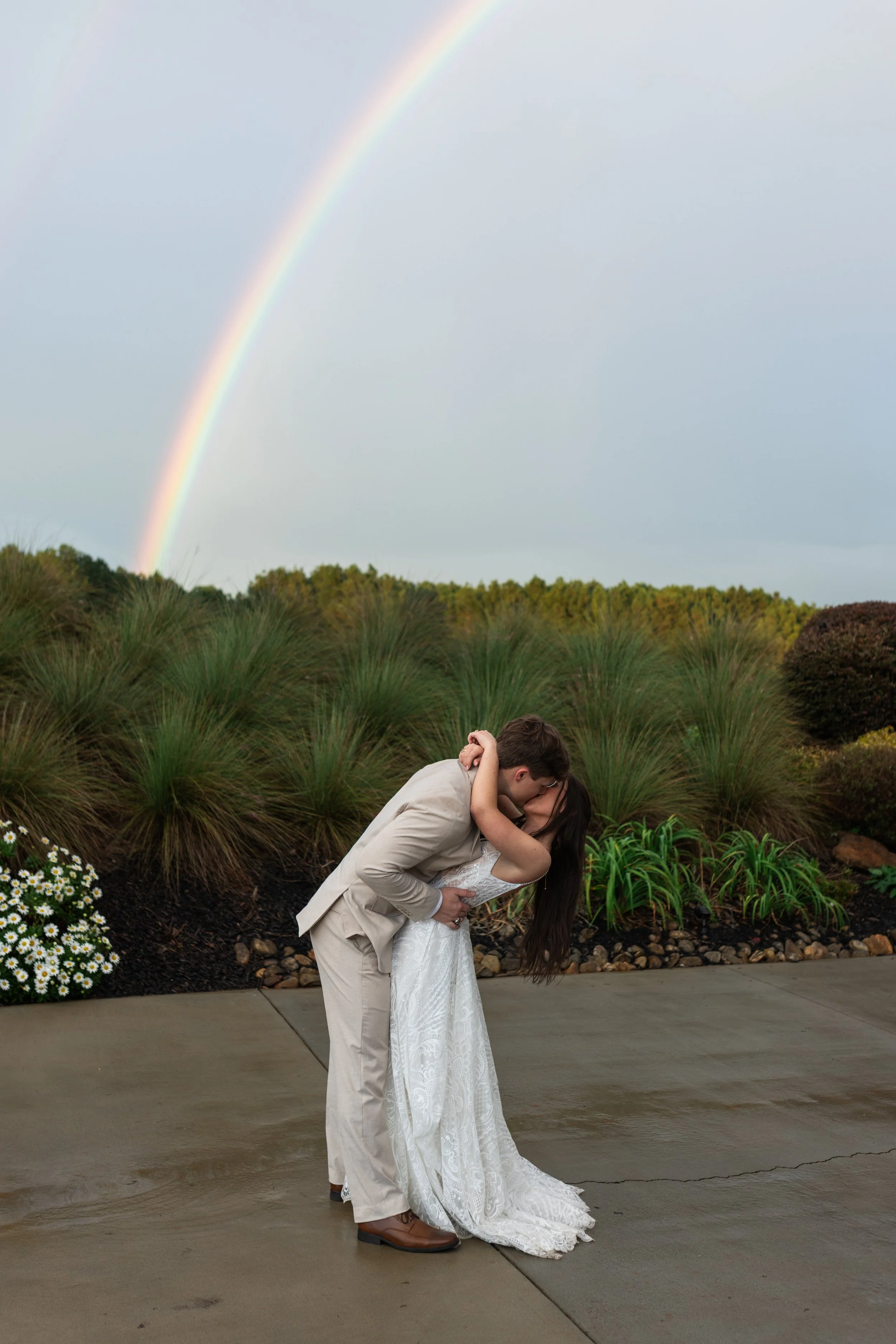 Rainy wedding day luxury wedding photos