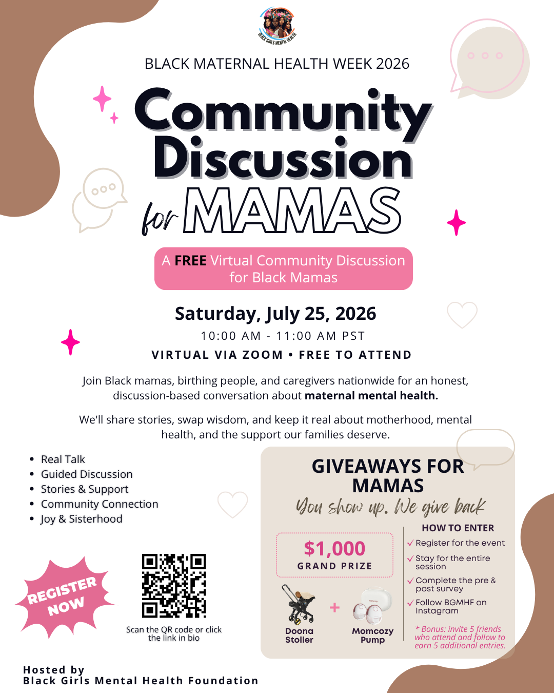 Virtual community discussion for mamas