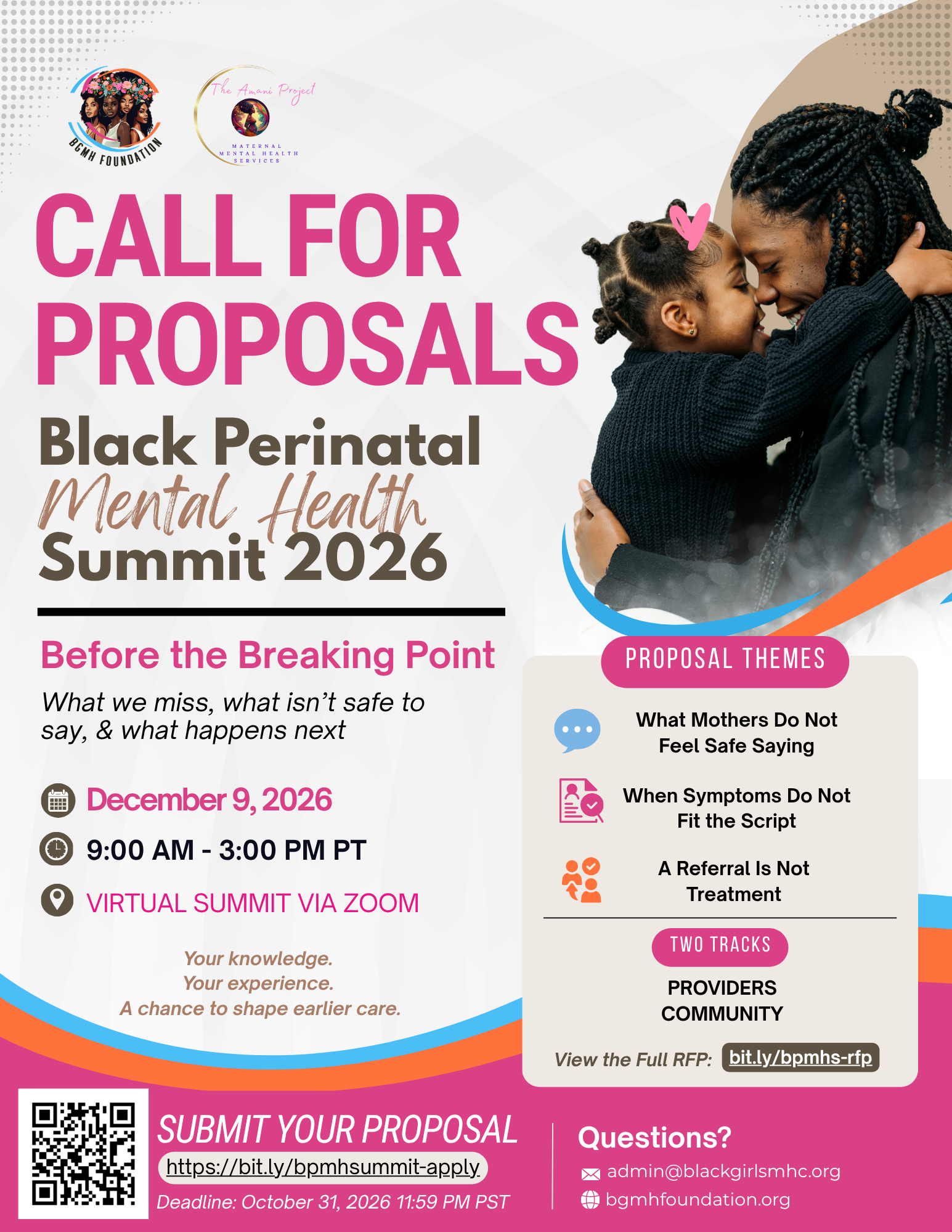 BGMH Foundation Opens Call for Proposals for the 2026 Black Perinatal Mental Health Summit