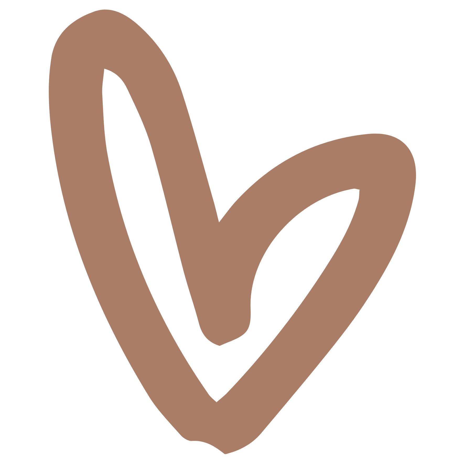 A logo featuring a stylized white lotus flower with four petals, centered on a dark brown circular background.