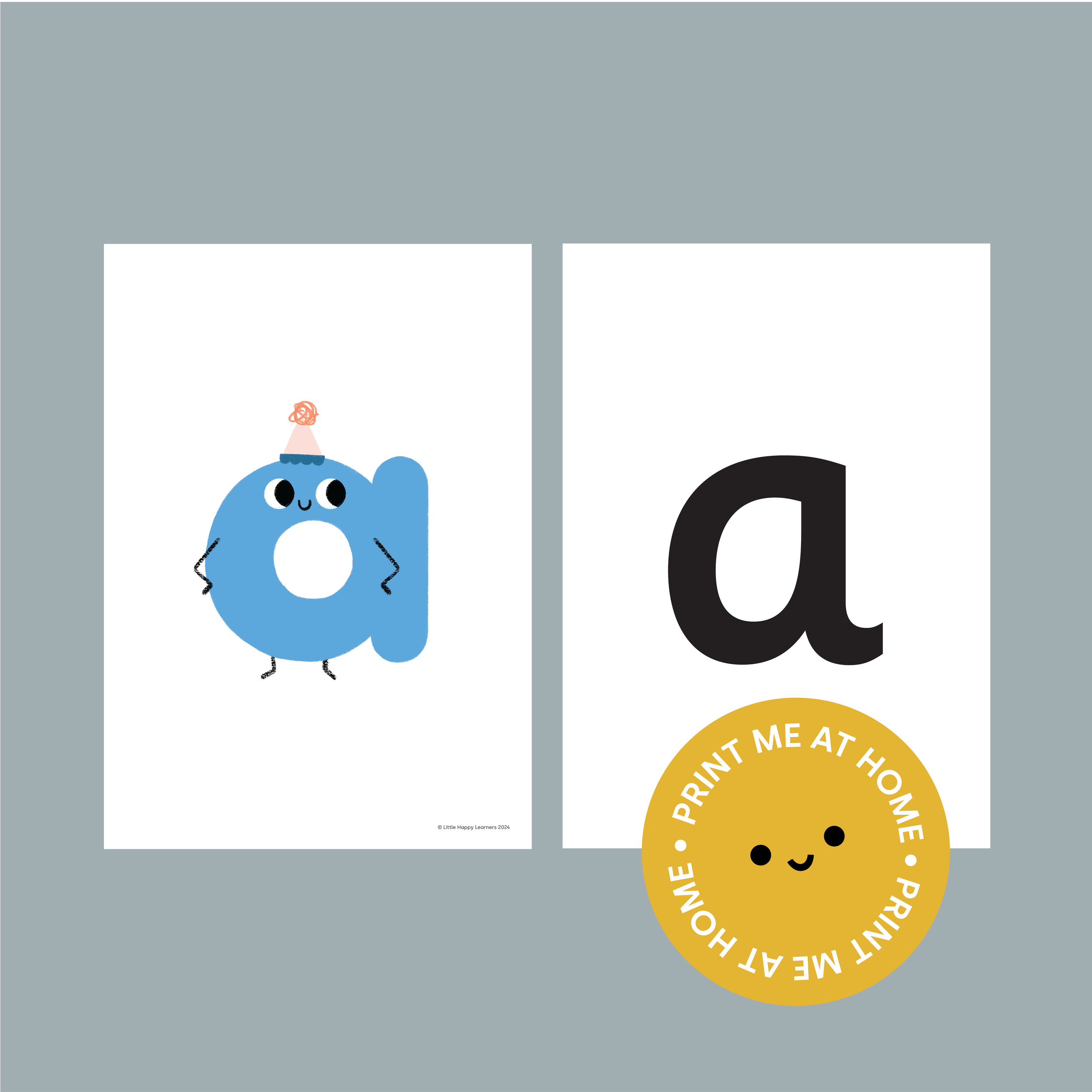 A-Z Letter A4 Flashcards DOWNLOAD