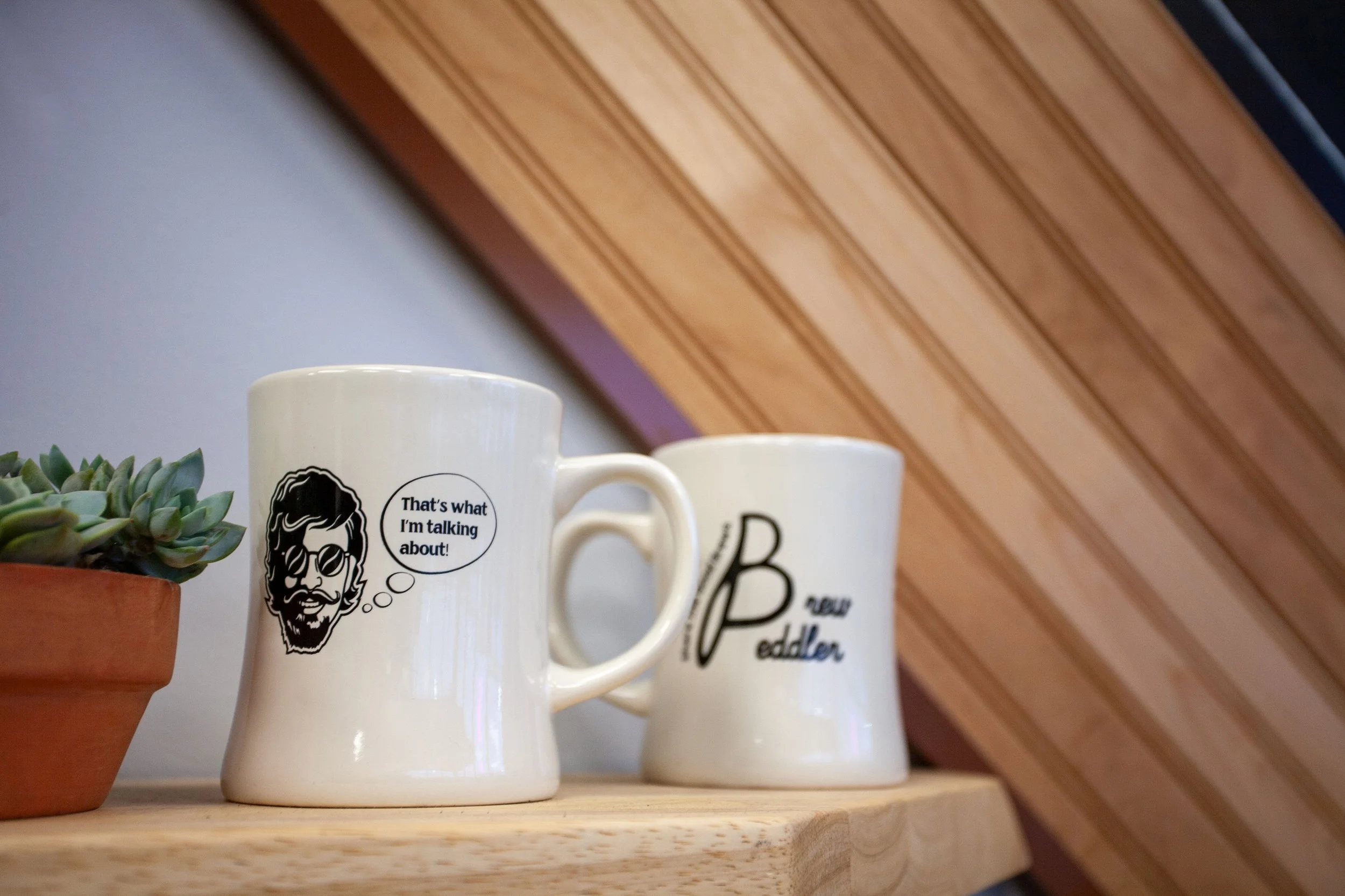 Brew Peddler 14 oz Ivory Diner Mug