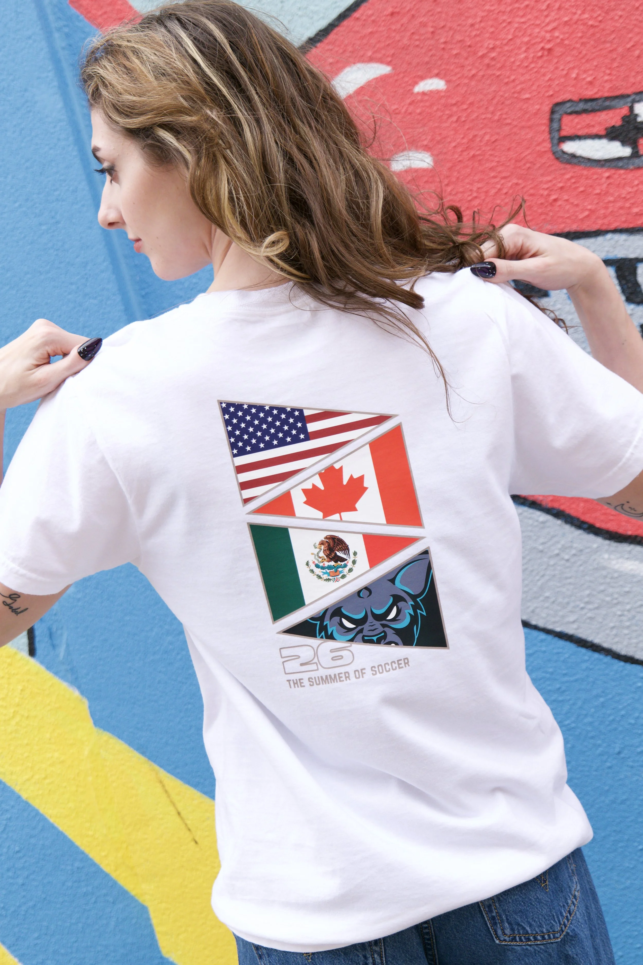 Summer of Soccer Flags White T-Shirt