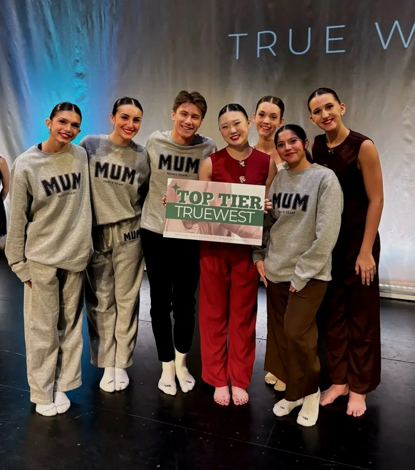 MacU In Motion dancers with their Top Tier group award