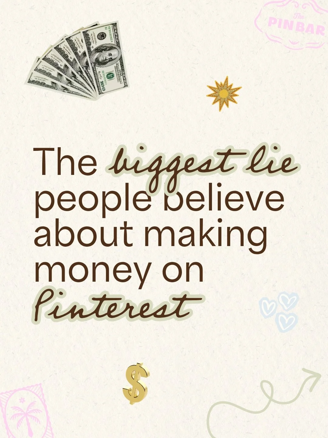 I think one of the biggest misconceptions about Pinterest&hellip;

is that it's somehow supposed to make you money.

Like you upload some pins, wait a few days... and magically wake up to sales

If only 😂

Pinterest isn't your salesperson girls!
It 