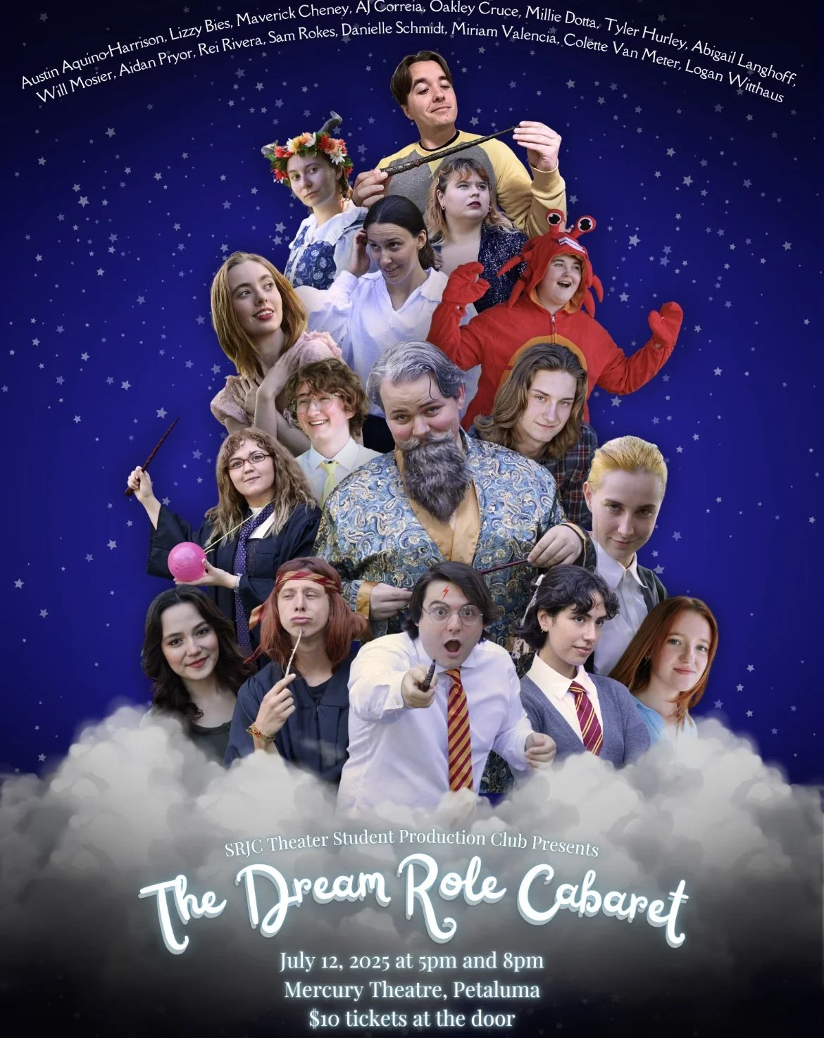 SRJC Theater Student Production Club Dream Role Cabaret