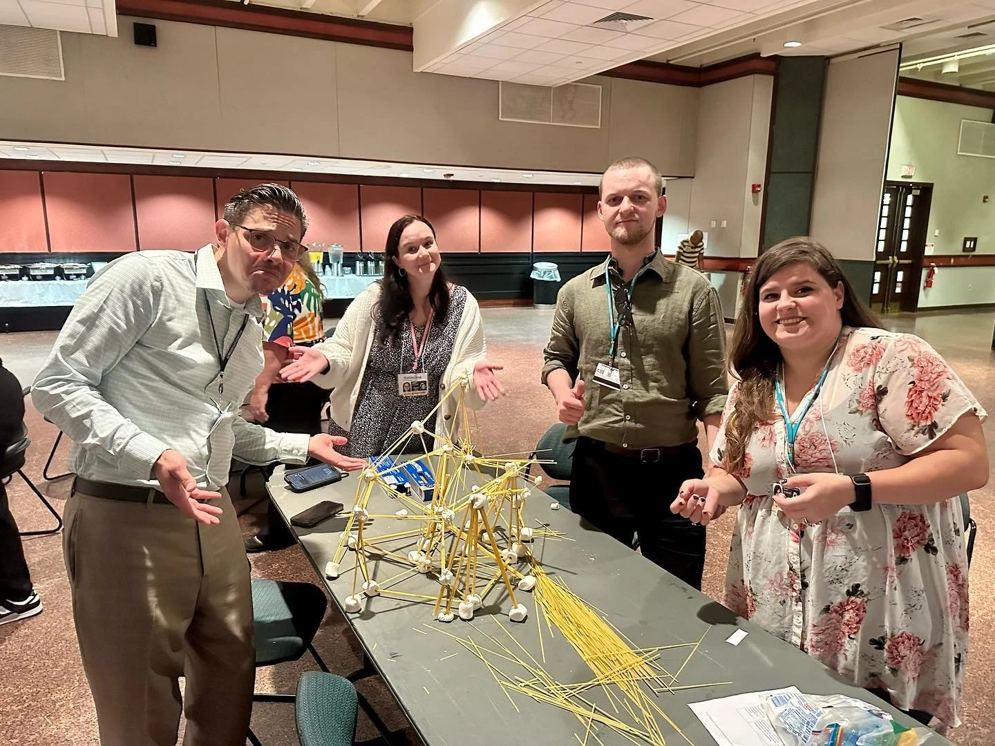 Marshmallow Team Challenge @ NJCU Summer Institute 2024, Day 2! #njcuedtech