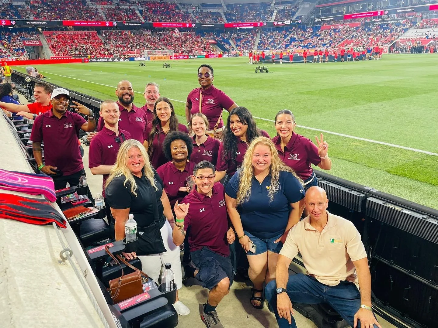 Meeting our fellow cohort members for the first time at the Red Bulls Game 2024! 🔴 ⚽️ ⚪️ #njcuedtech